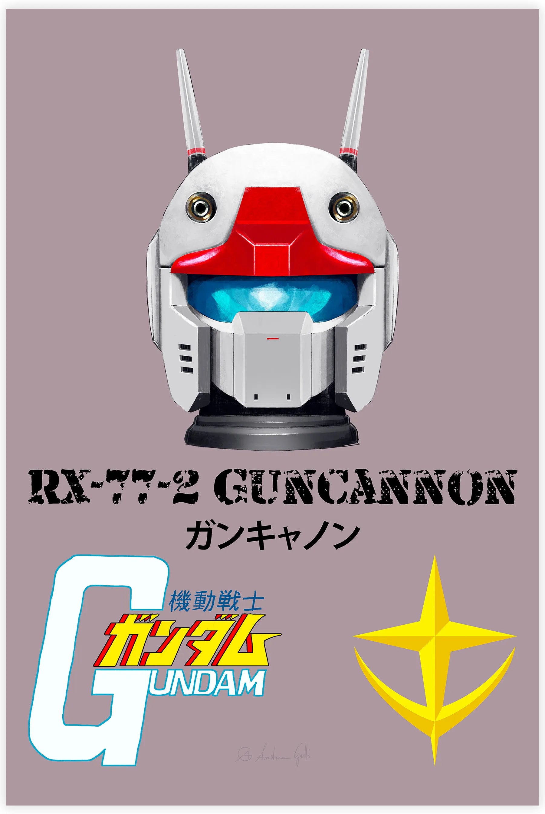 Tableau Gundam Guncannon Affiche