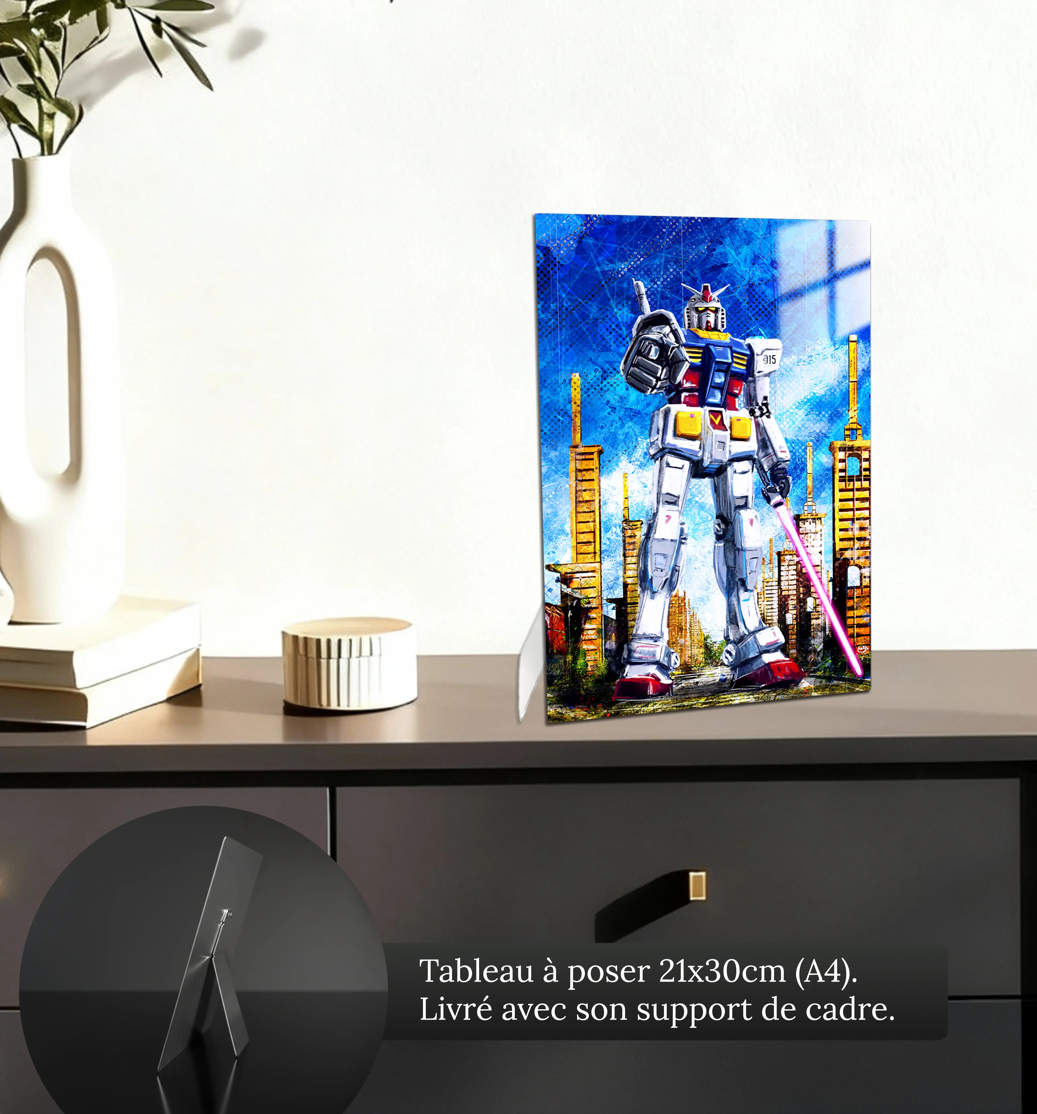 tableau-gundam-parco-dora-turin-petit-format-a-poser-sur-meuble | DreamWay