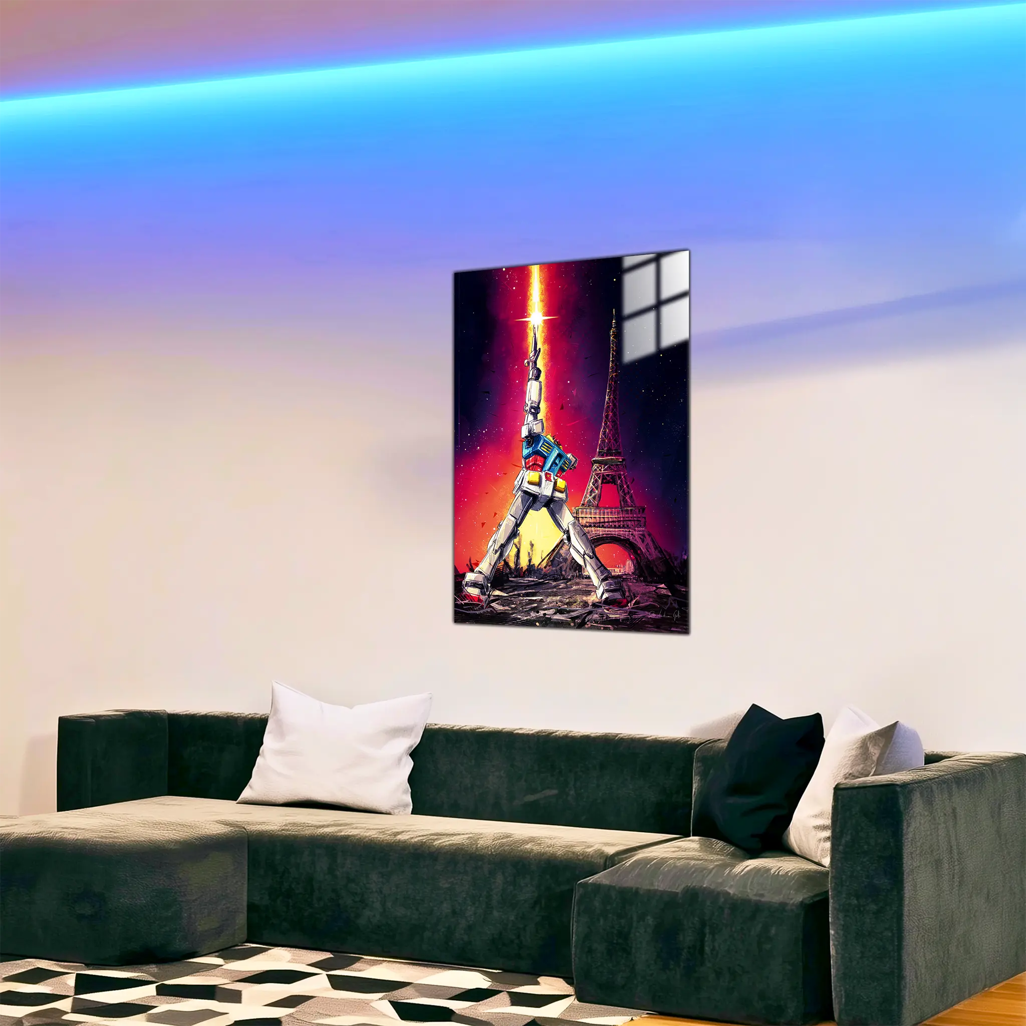 tableau-gundam-paris-dans-le-salon | DreamWay