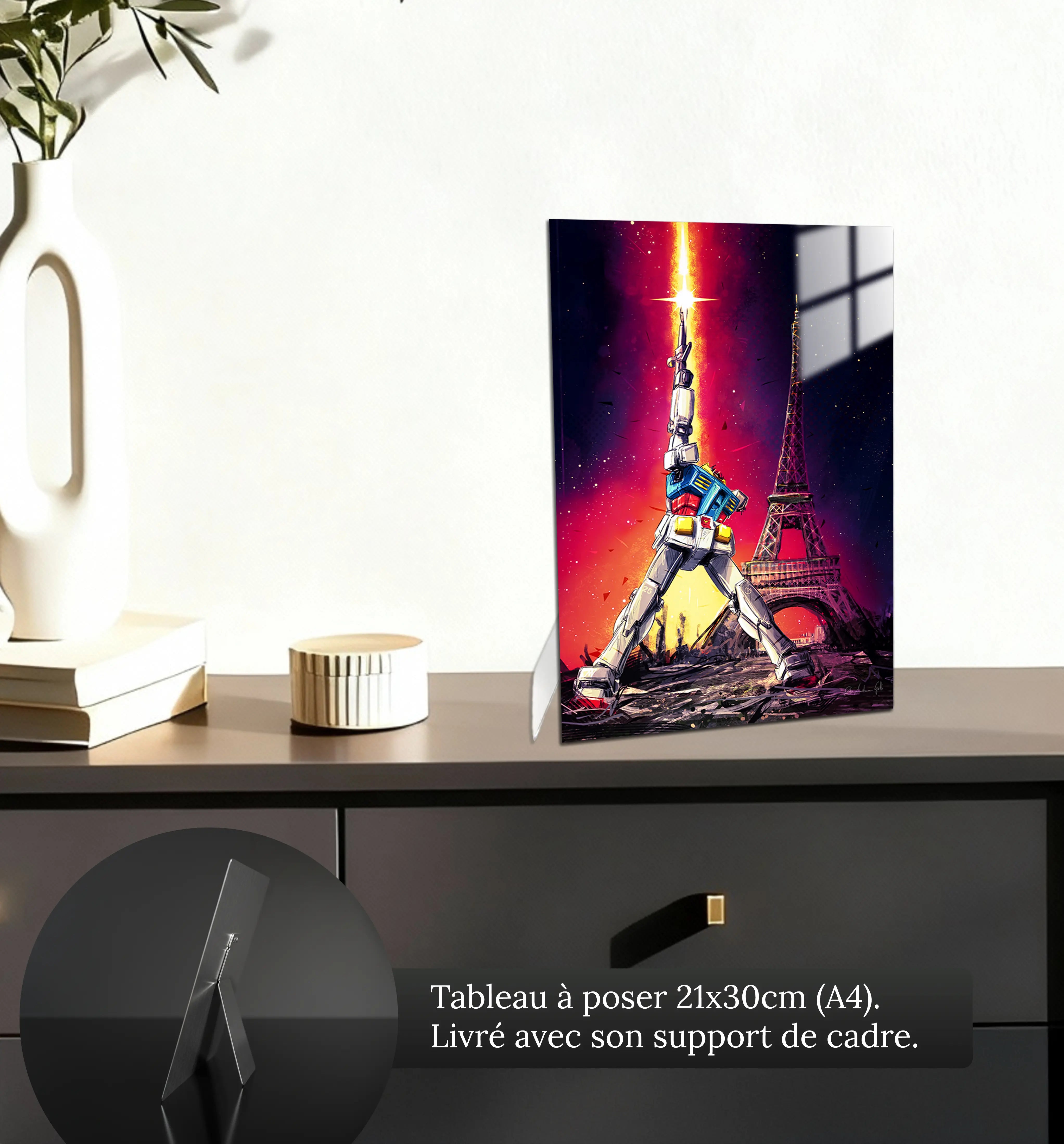 tableau-gundam-paris-petit-format-a-poser-sur-meuble | DreamWay
