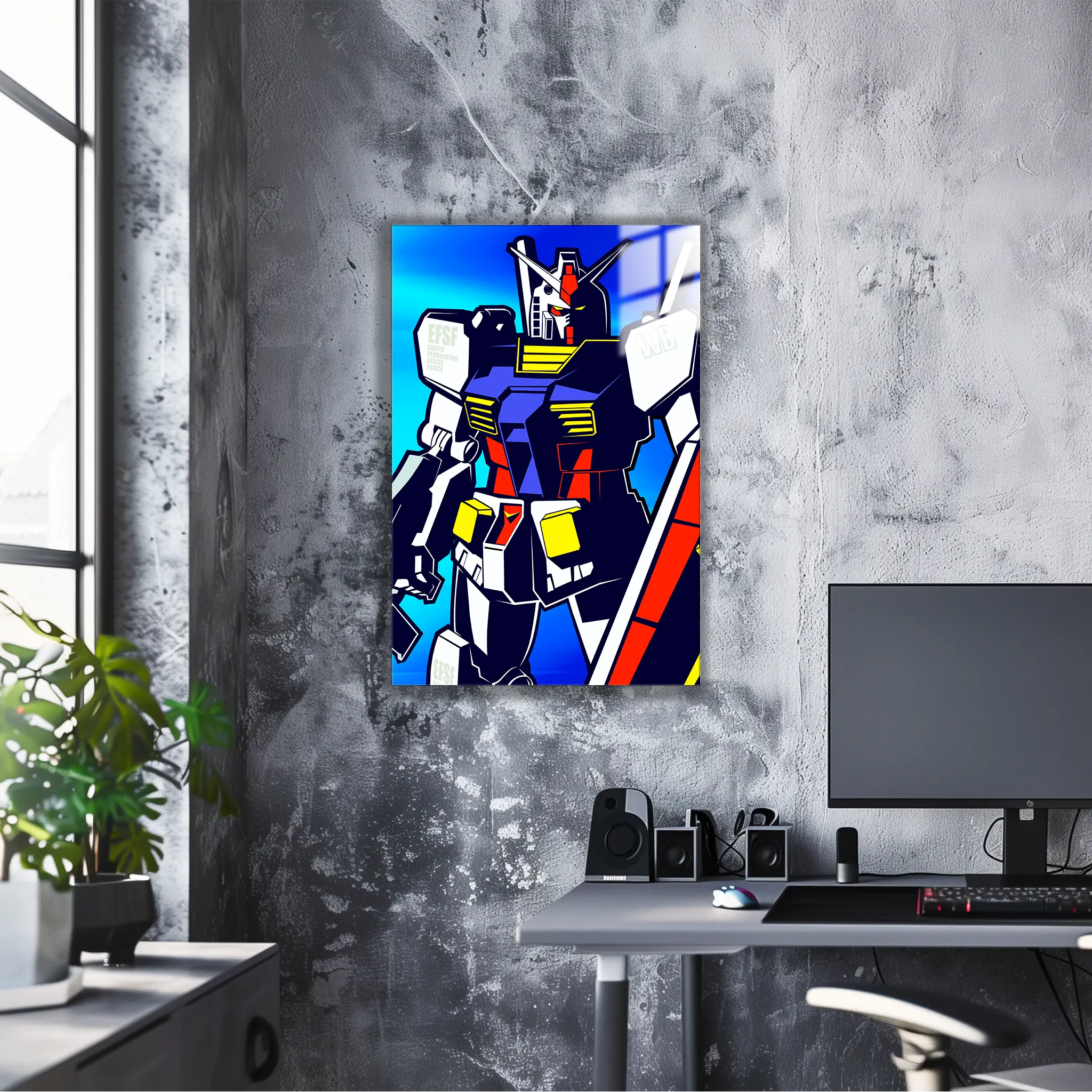 tableau-gundam-portrait-dans-le-bureau | DreamWay