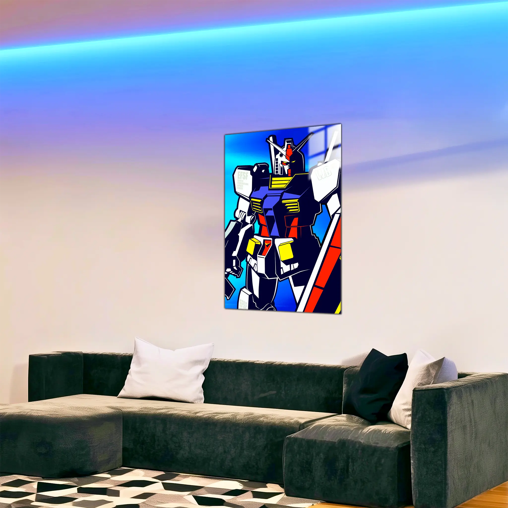 tableau-gundam-portrait-dans-le-salon | DreamWay