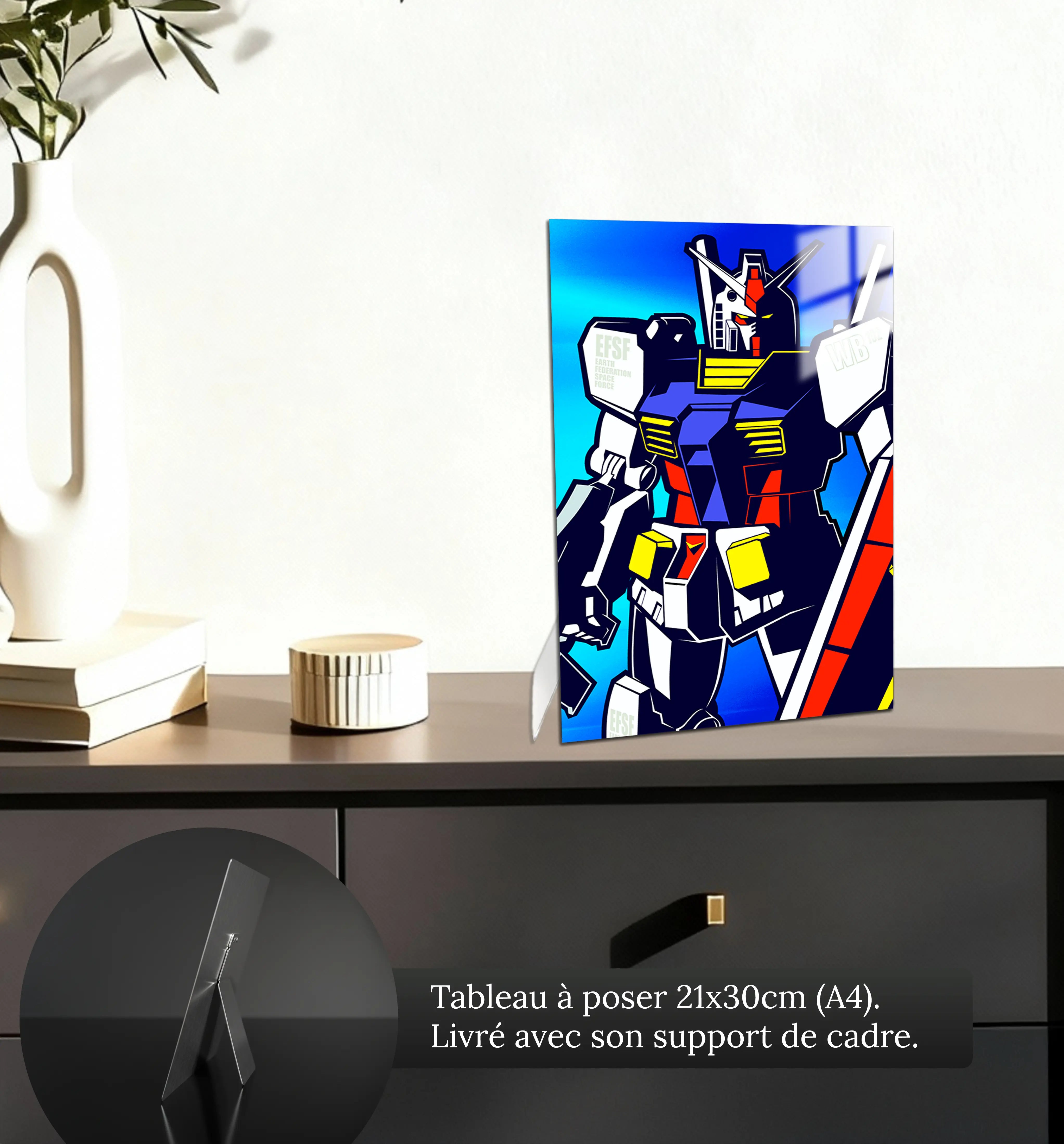 tableau-gundam-portrait-petit-format-a-poser-sur-meuble | DreamWay