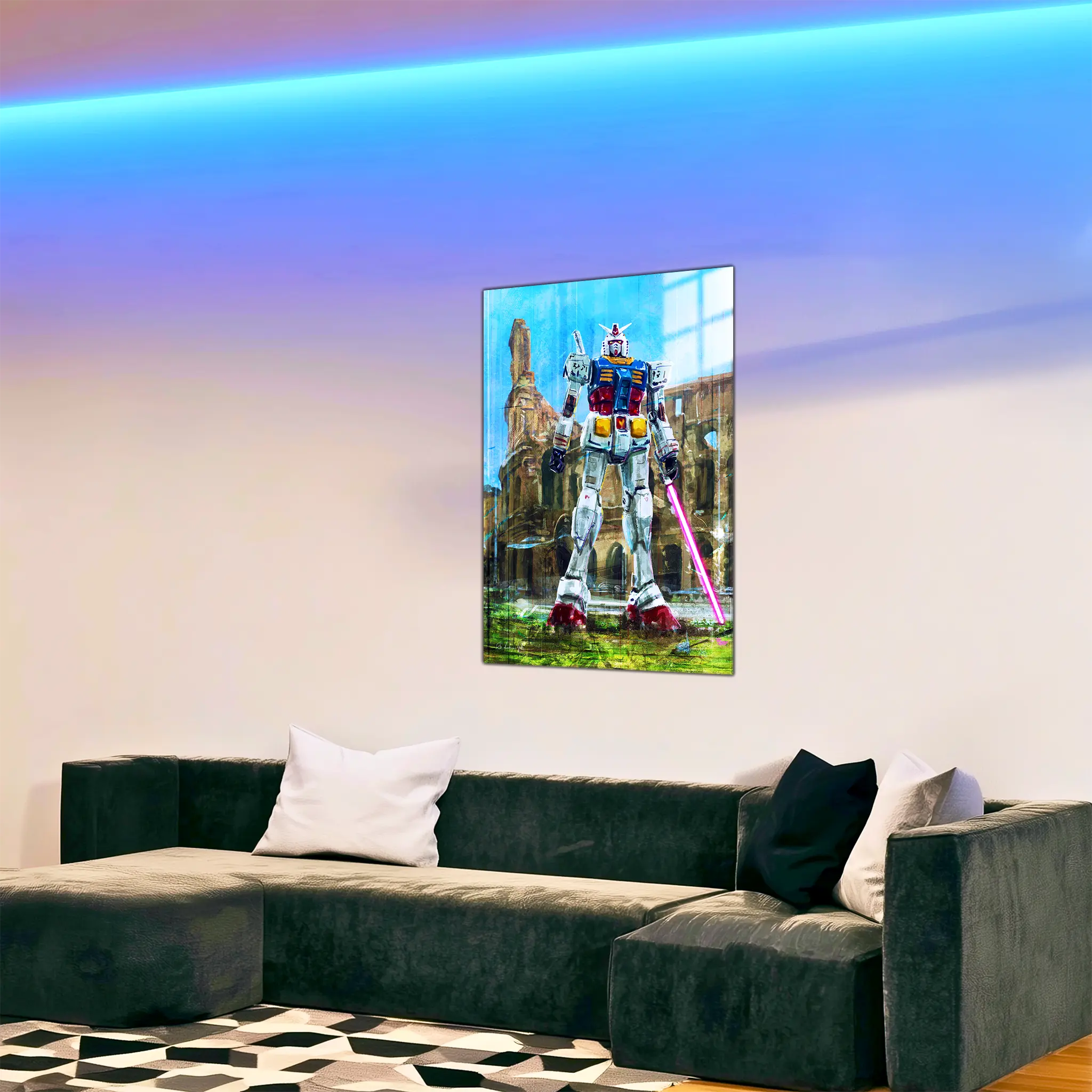 tableau-gundam-rome-dans-le-salon | DreamWay