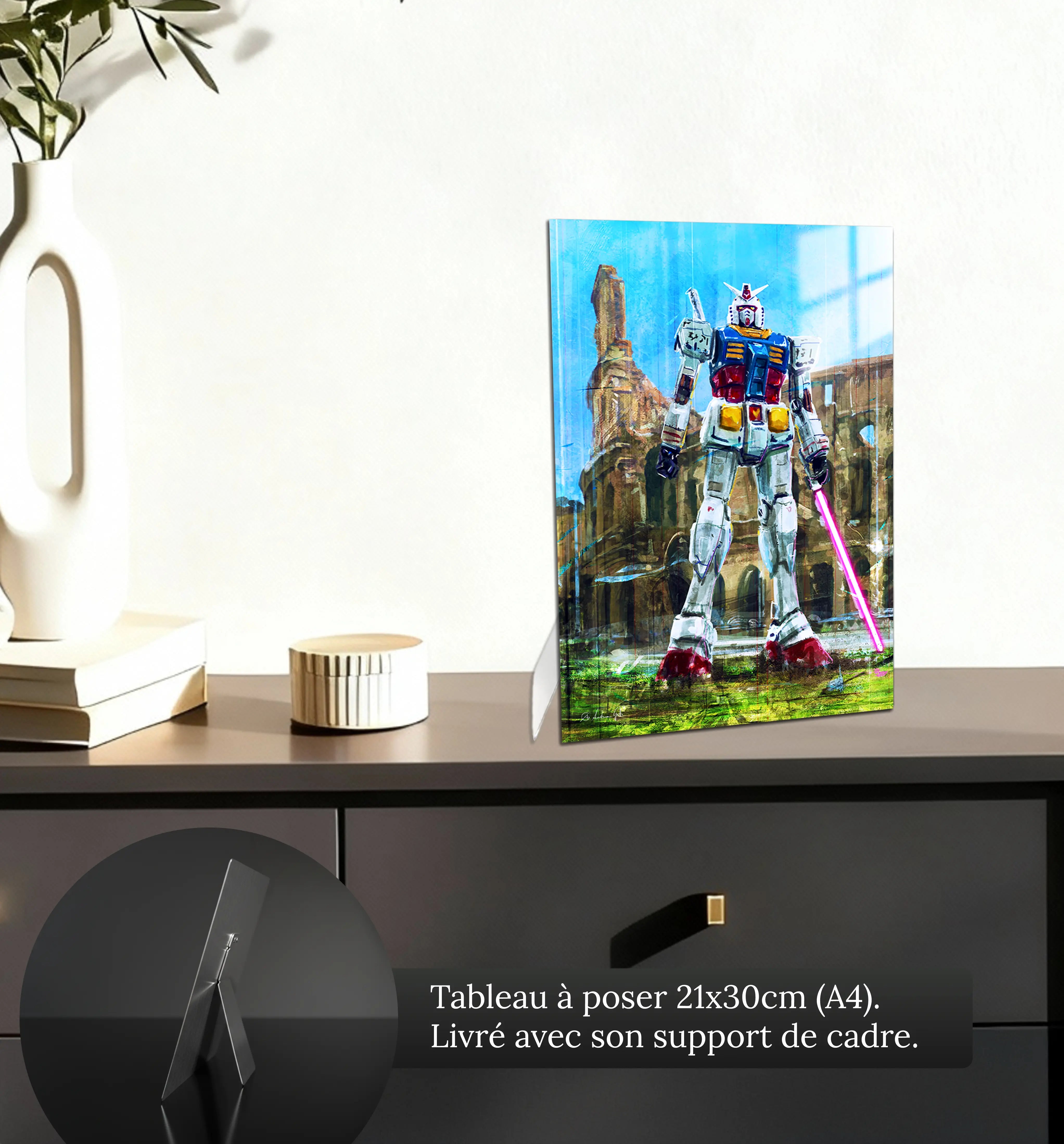 tableau-gundam-rome-petit-format-a-poser-sur-meuble | DreamWay
