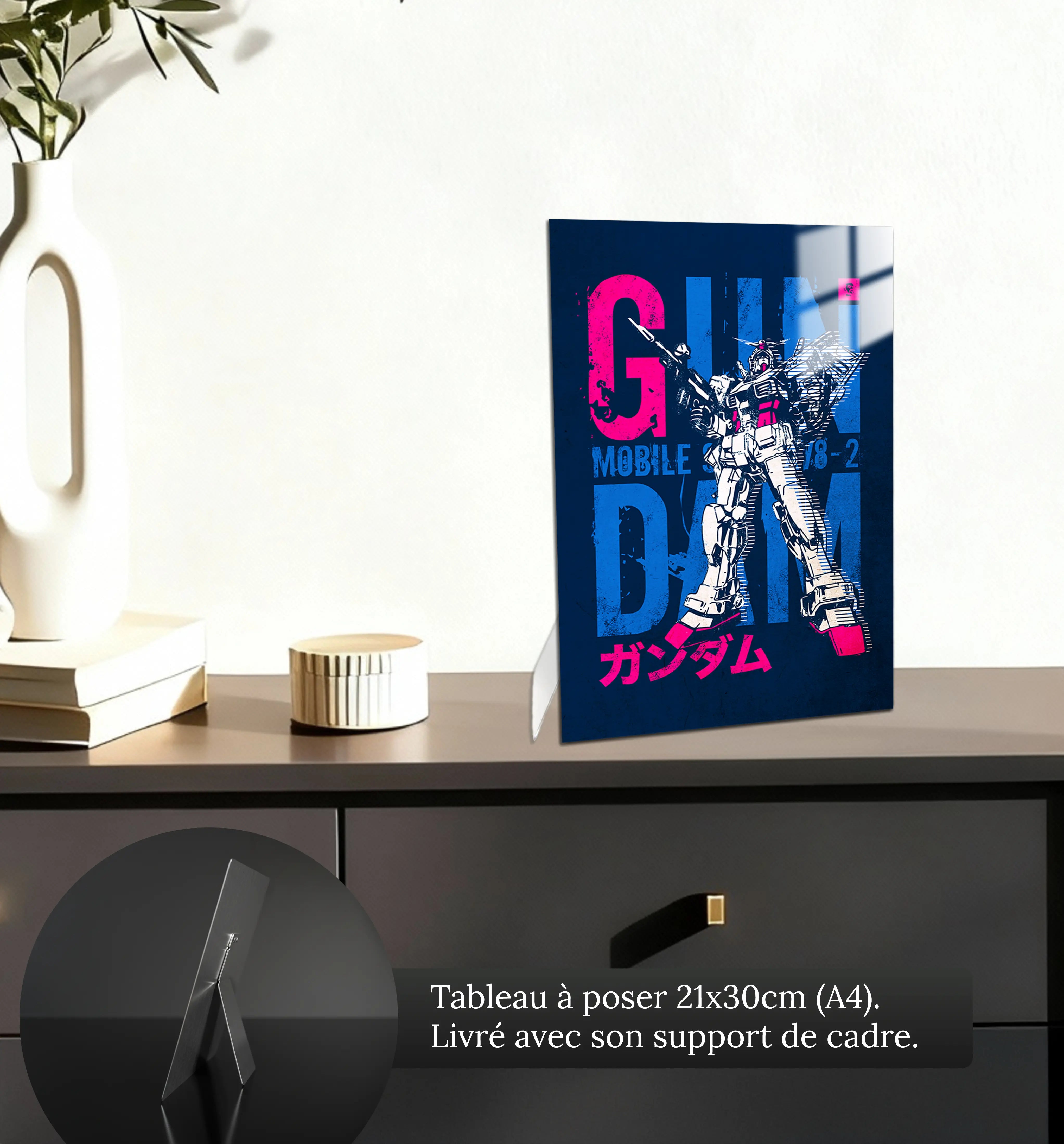 tableau-gundam-rx-78-2-petit-format-a-poser-sur-meuble | DreamWay