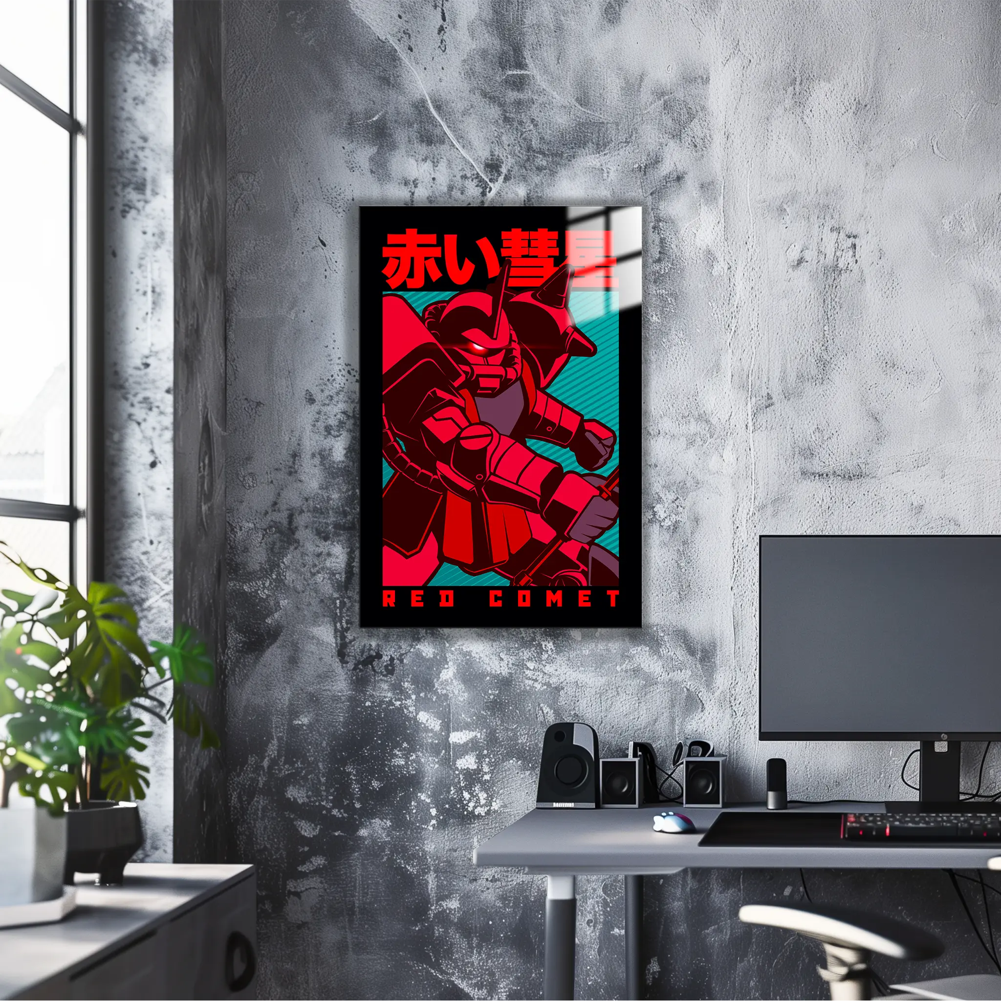 tableau-gundam-the-red-comet-dans-le-bureau | DreamWay