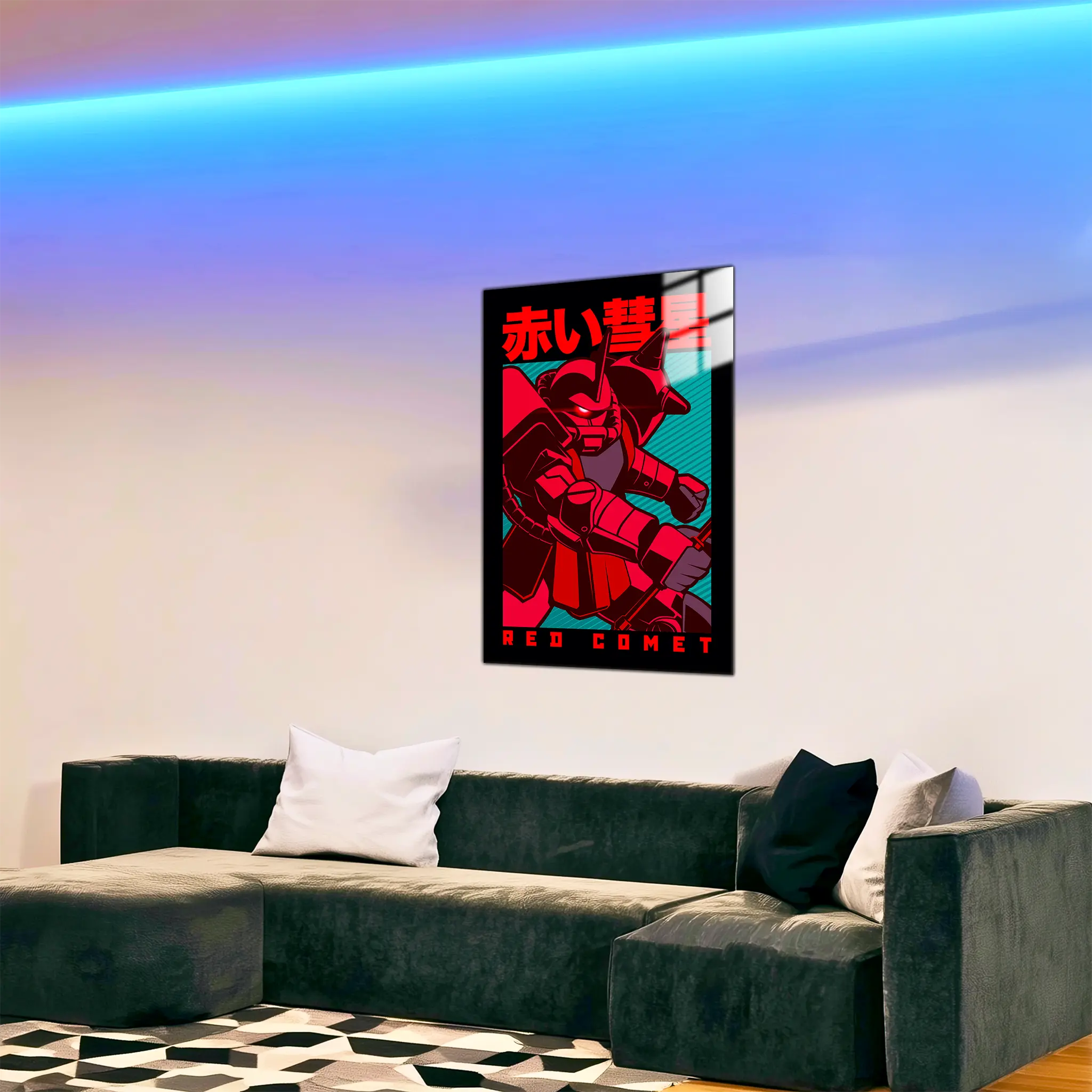 tableau-gundam-the-red-comet-dans-le-salon | DreamWay