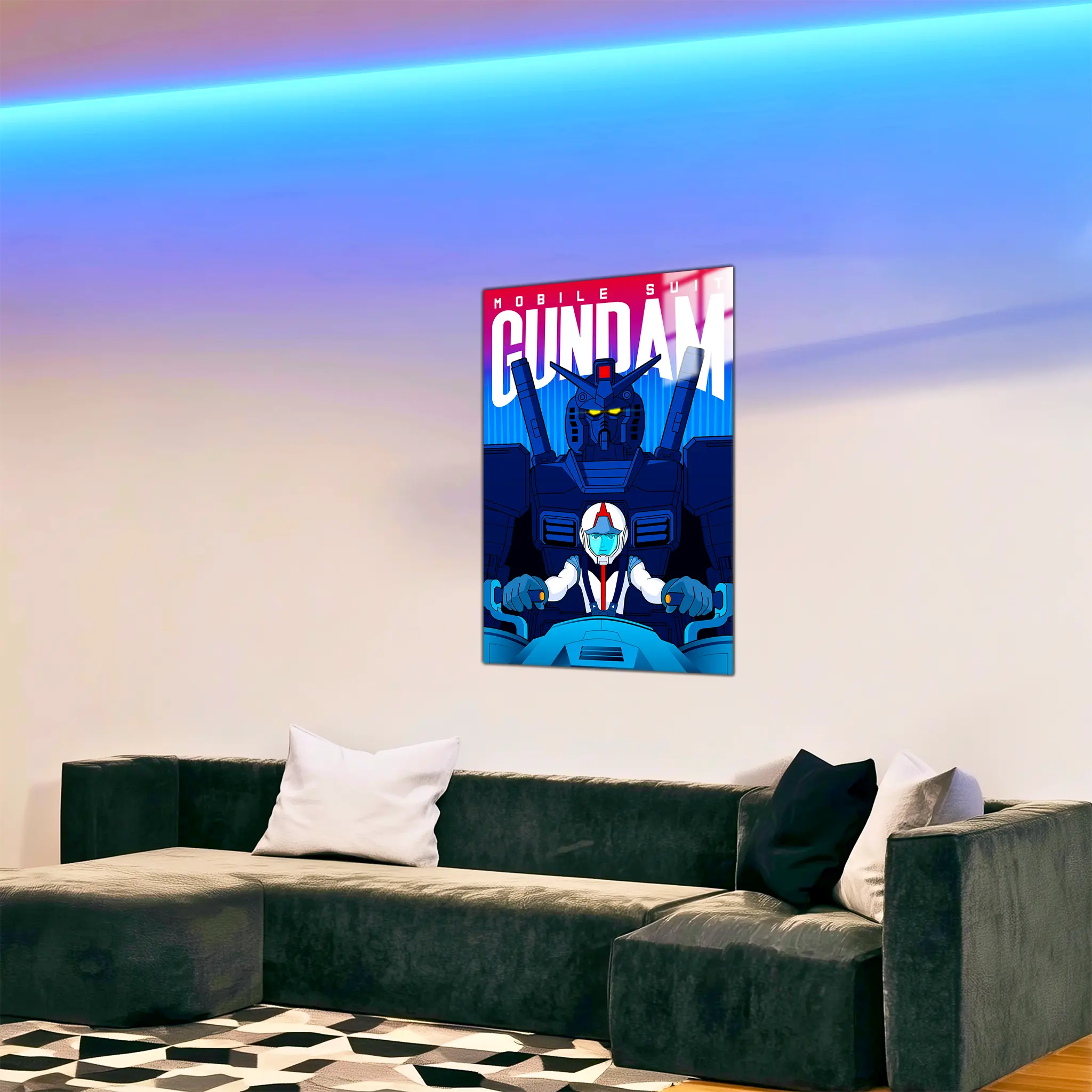 tableau-gundam-vaisseau-dans-le-salon | DreamWay