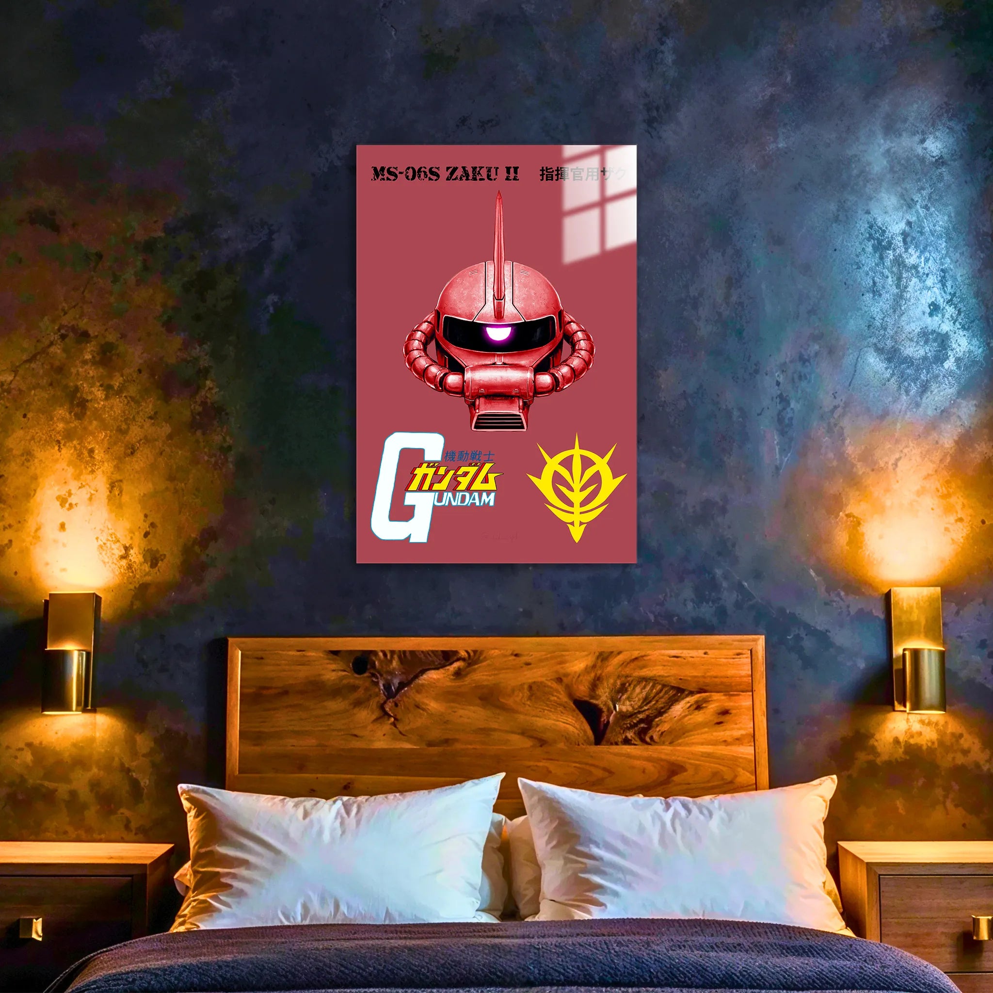 Tableau Gundam Zaku 2 Rouge