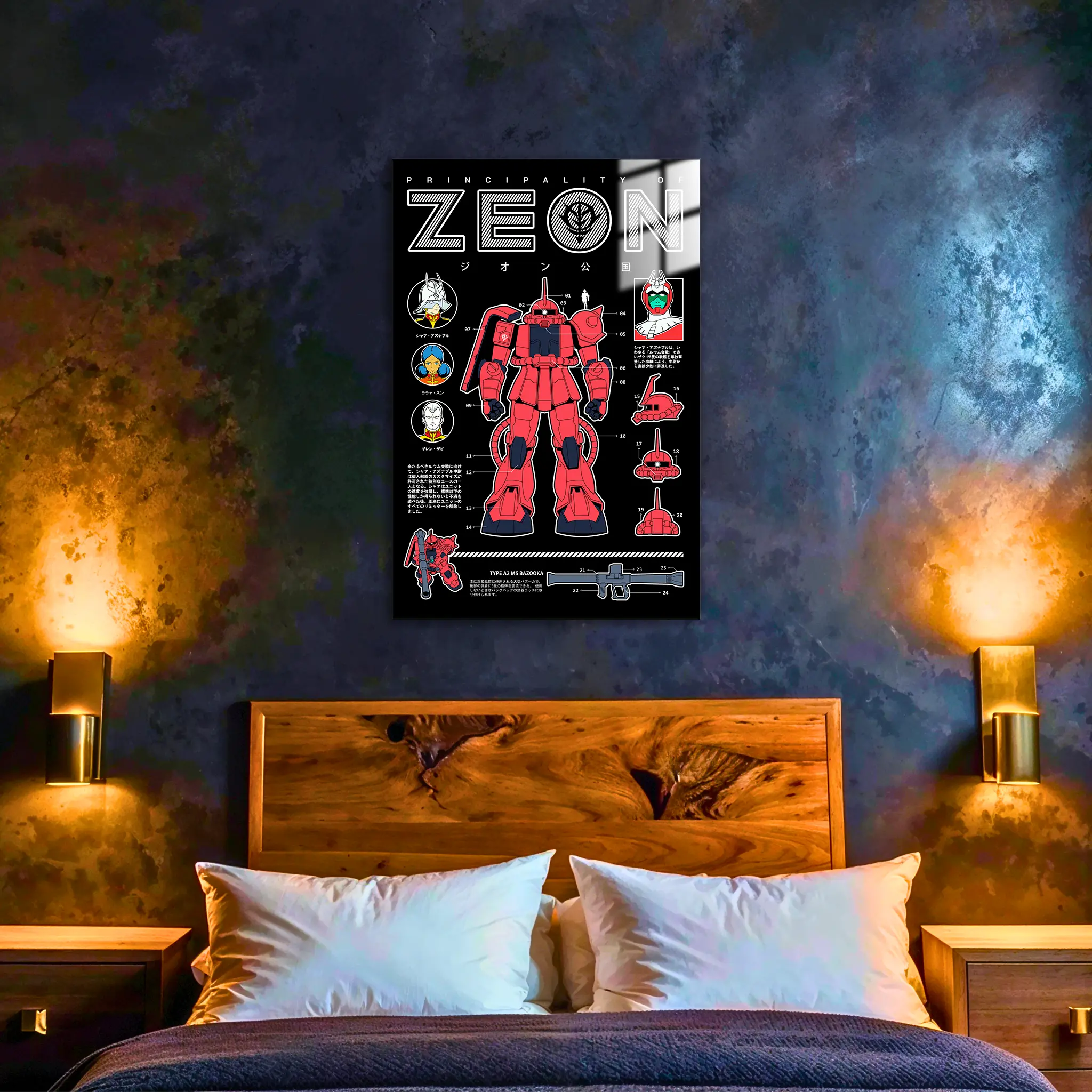 Tableau Gundam Zeon