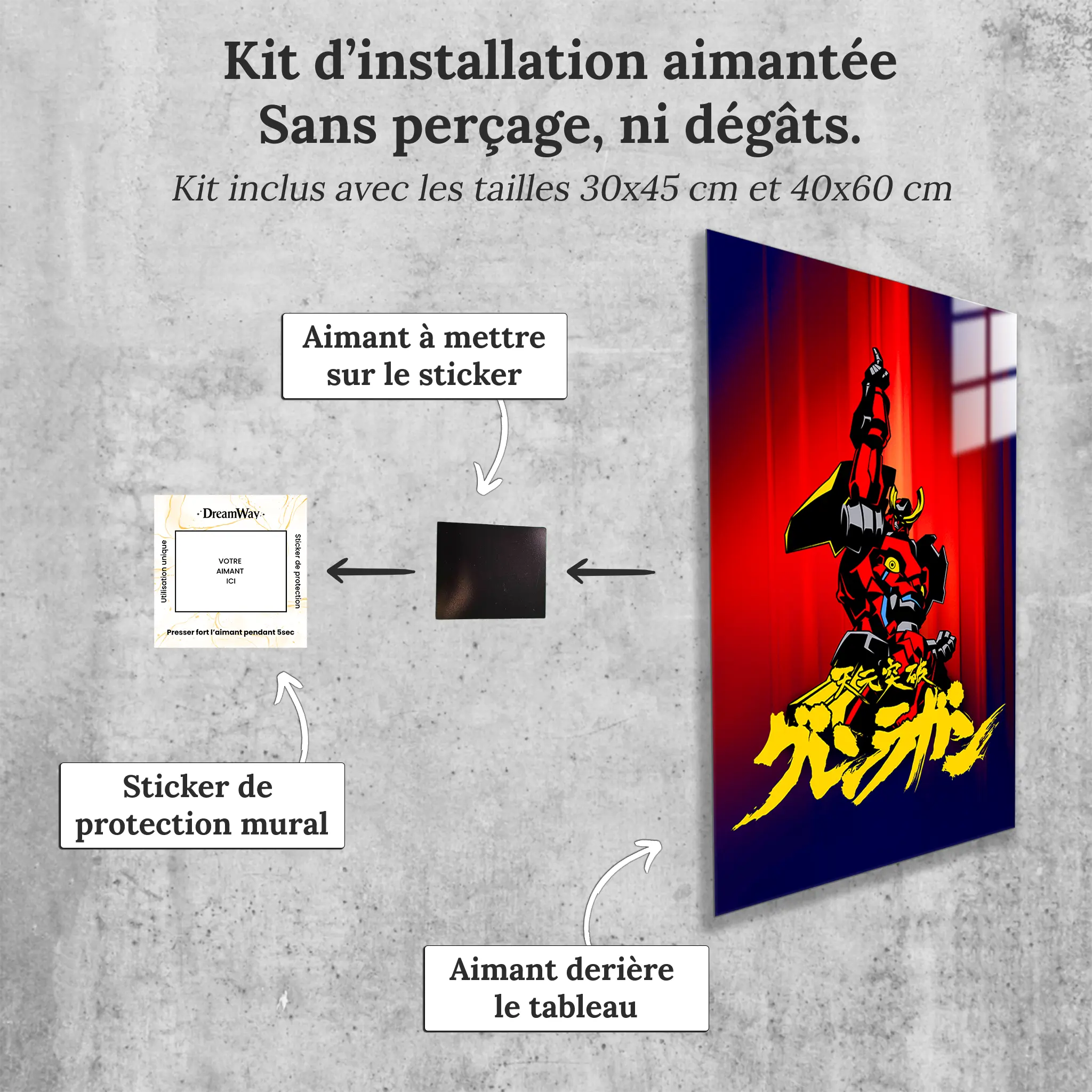 tableau-gurren-avec-installation-aimantee | DreamWay