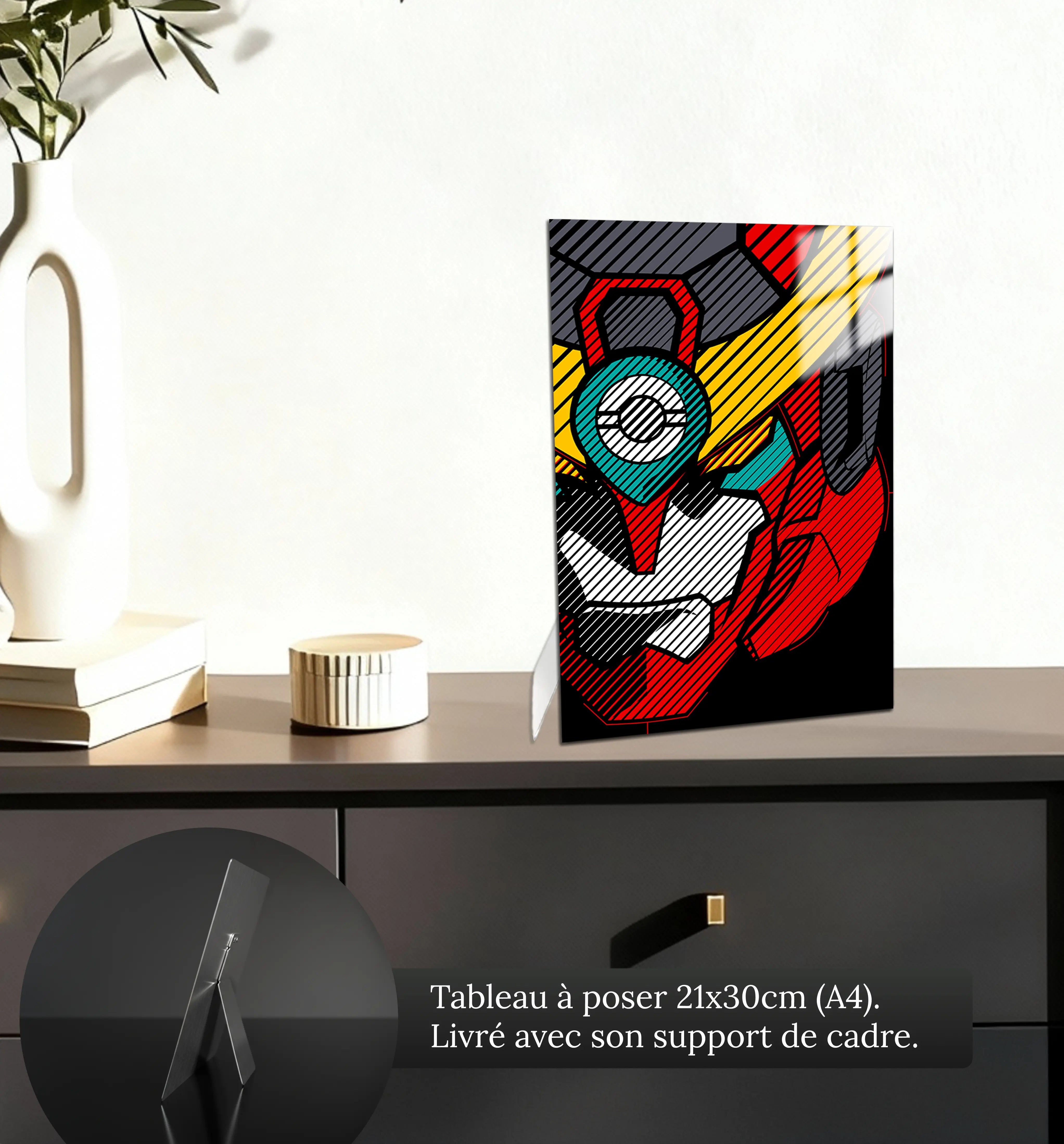 tableau-gurren-lagann-visage-petit-format-a-poser-sur-meuble | DreamWay
