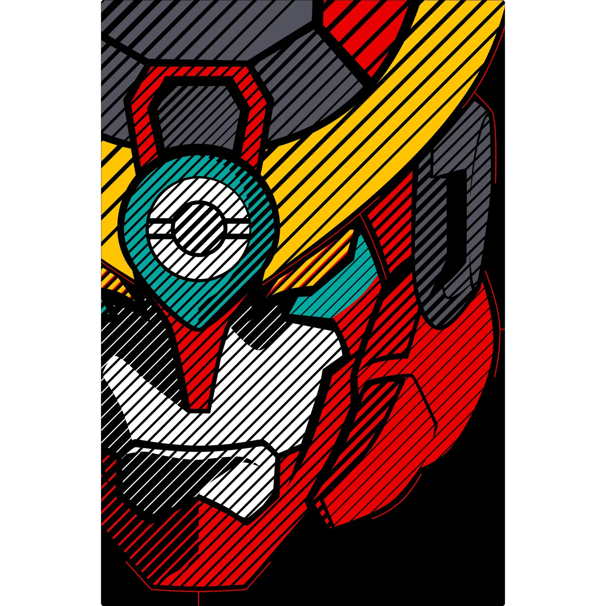Tableau Gurren Lagann Visage