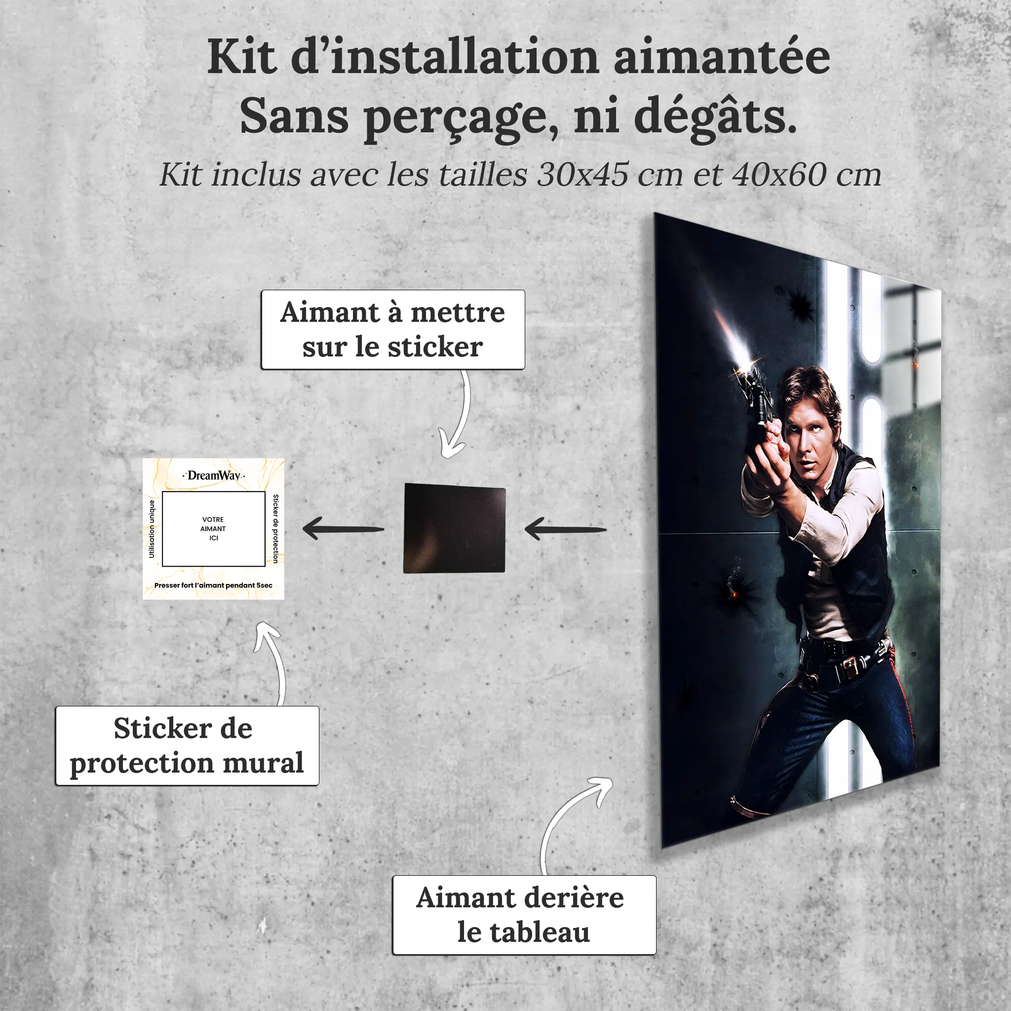 tableau-han-solo-avec-installation-aimantee | DreamWay