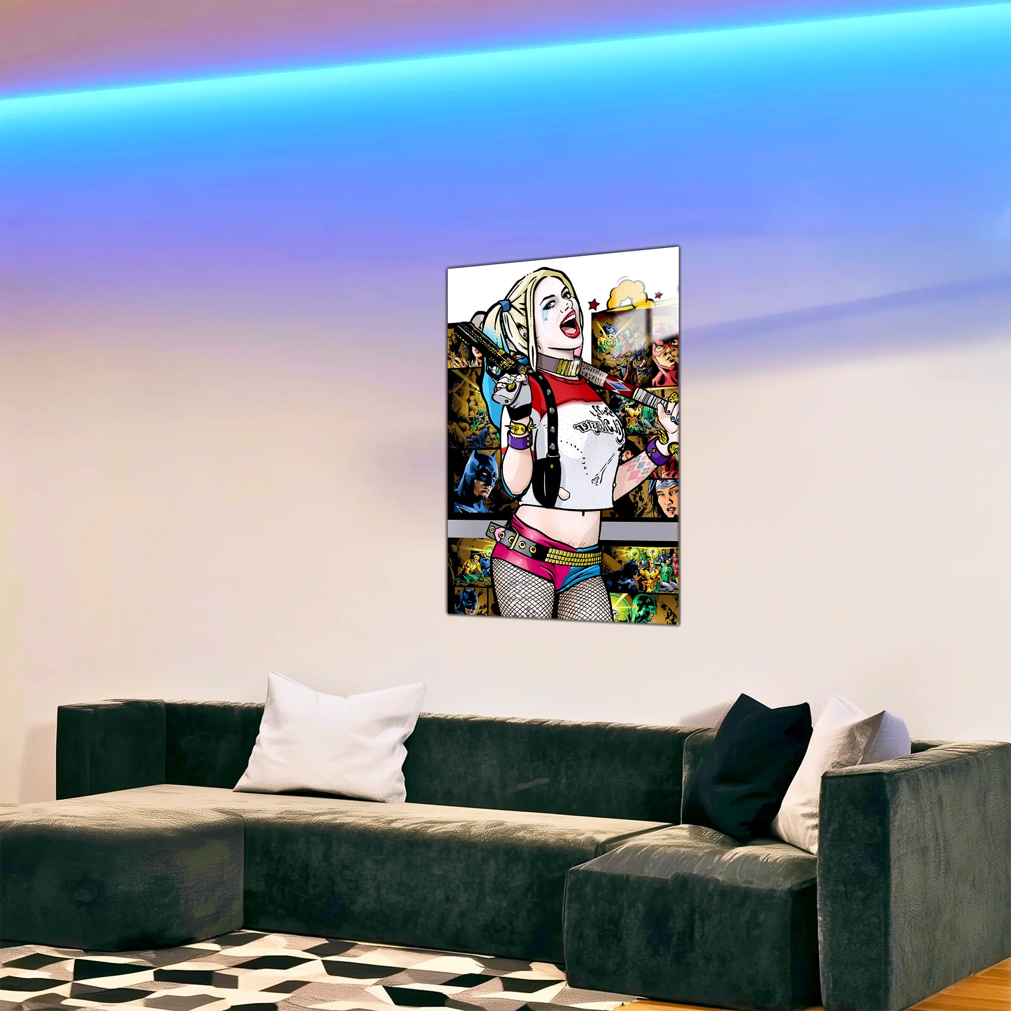 tableau-harley-quinn-bd-dans-le-salon | DreamWay