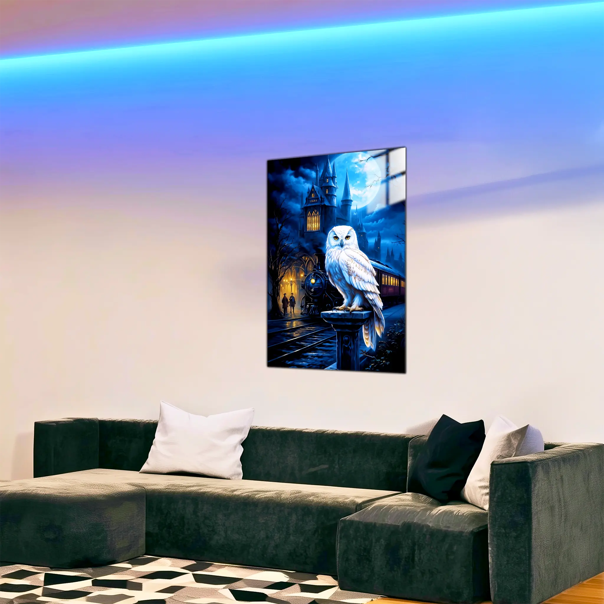 tableau-harry-potter-hedwige-dans-le-salon | DreamWay