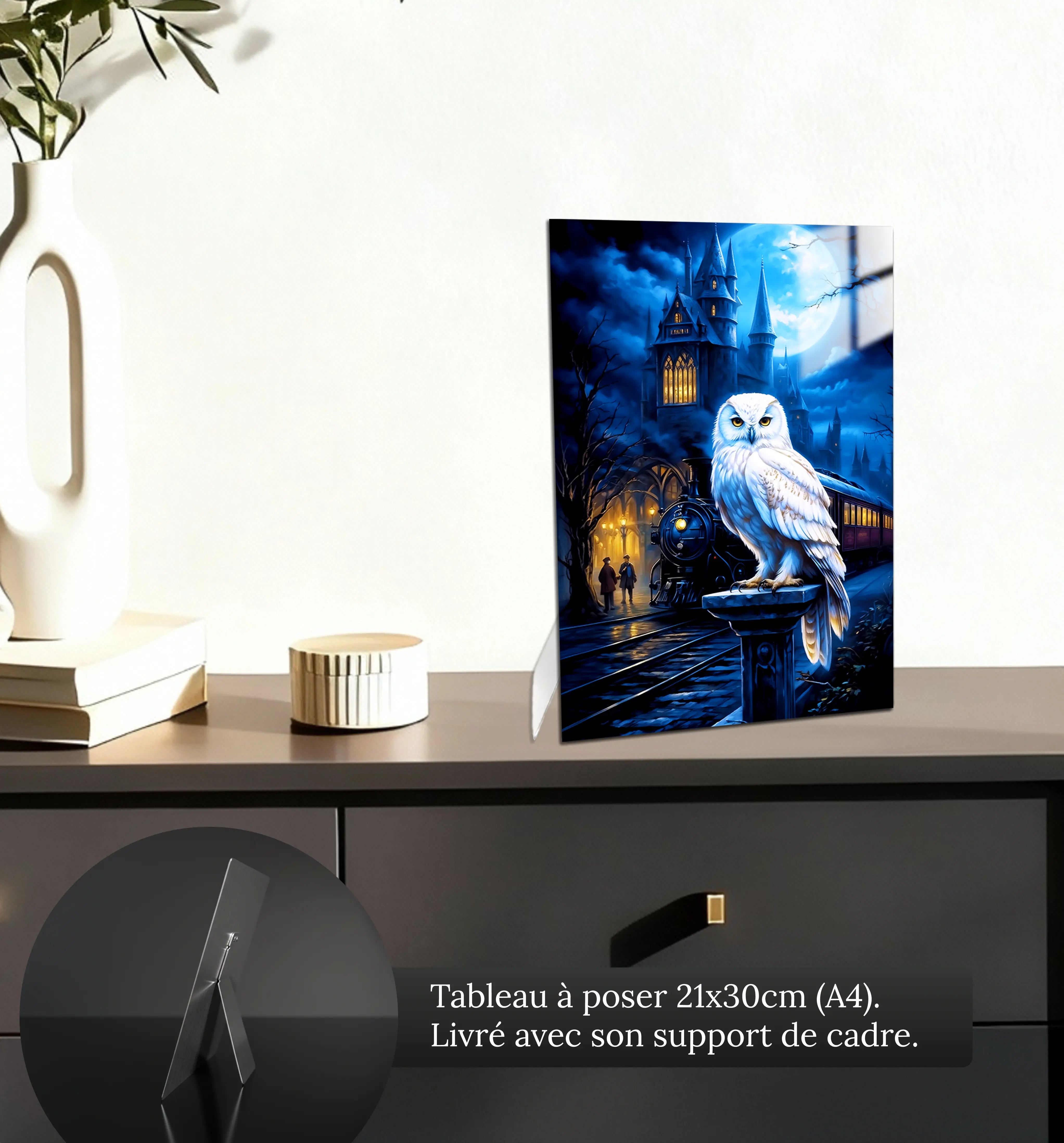 tableau-harry-potter-hedwige-petit-format-a-poser-sur-meuble | DreamWay