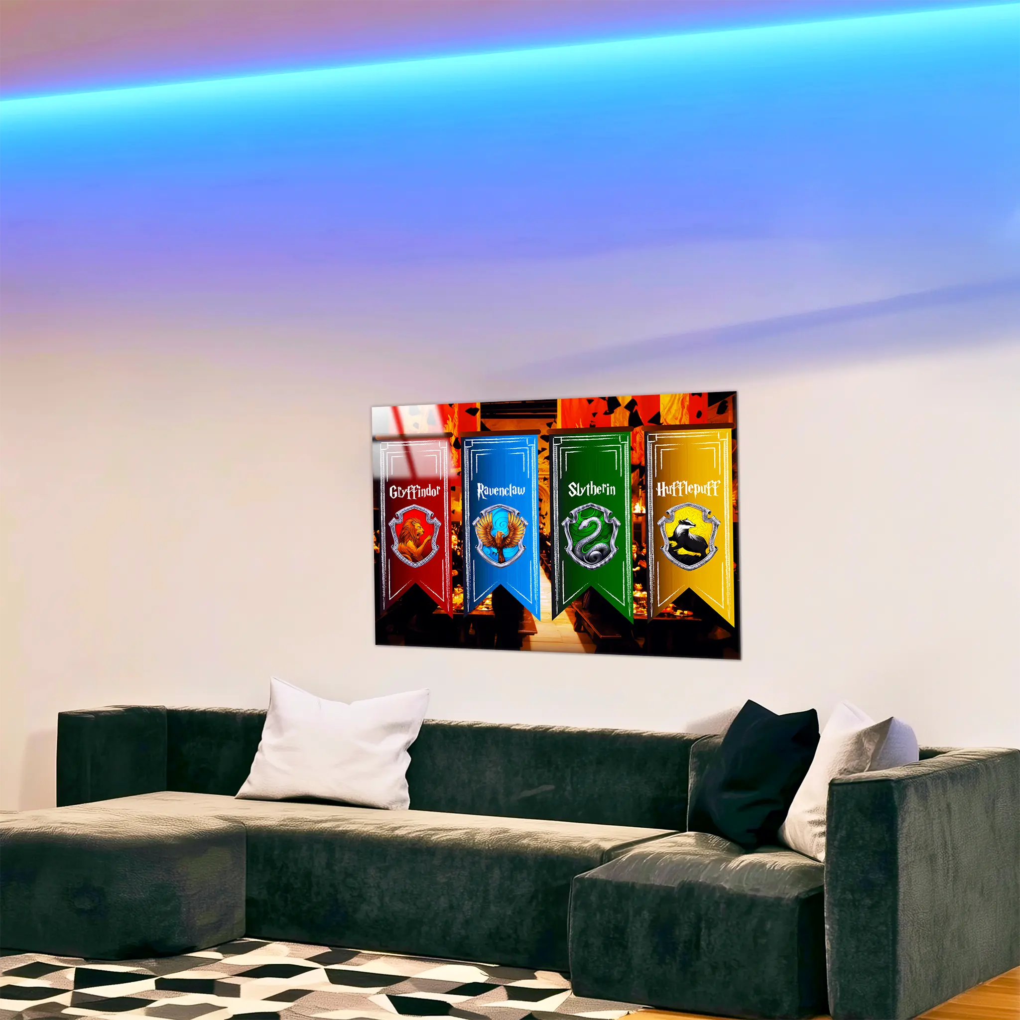 tableau-harry-potter-les-blasons-dans-le-salon | DreamWay