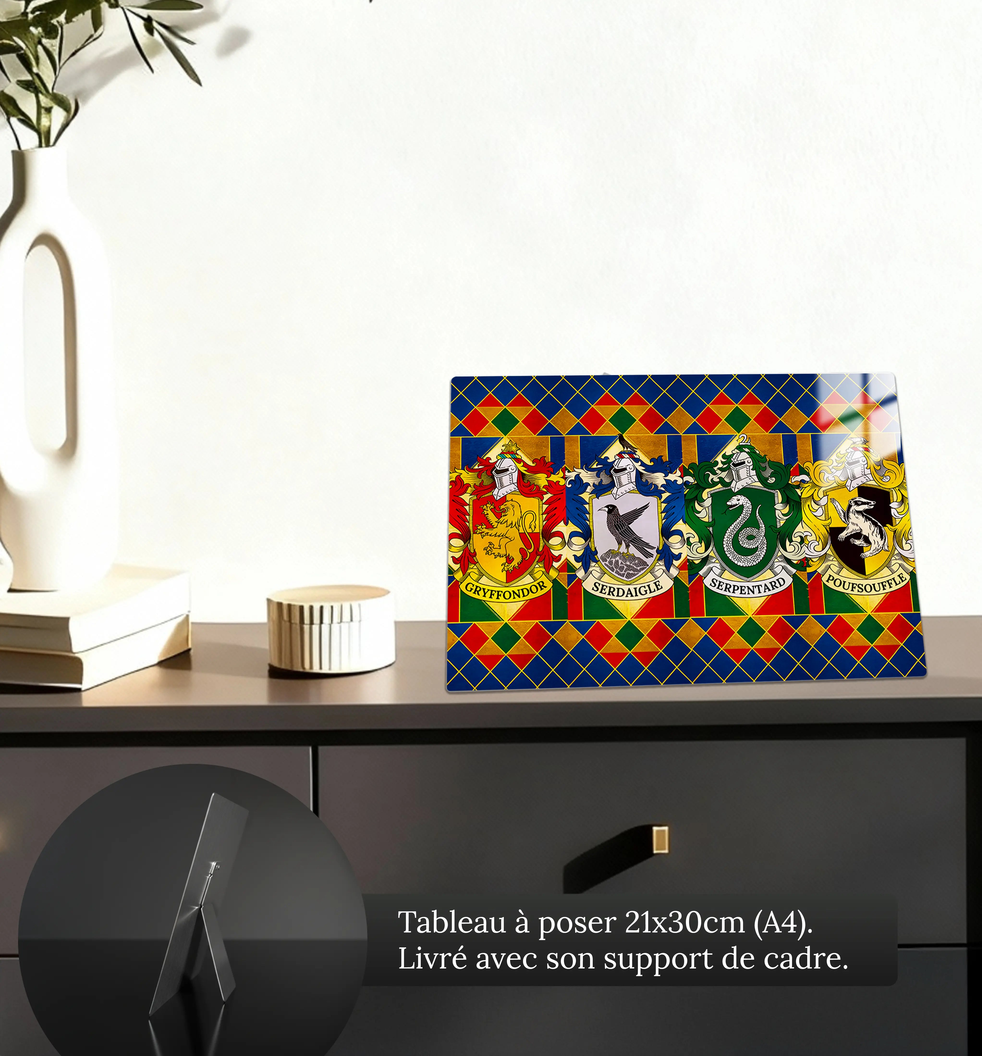 tableau-harry-potter-les-ecussons-petit-format-a-poser-sur-meuble | DreamWay