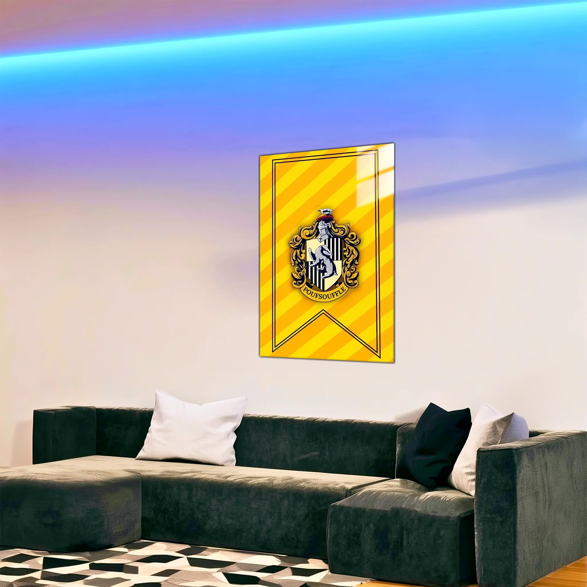 tableau-harry-potter-maison-poufsouffle-dans-le-salon | DreamWay