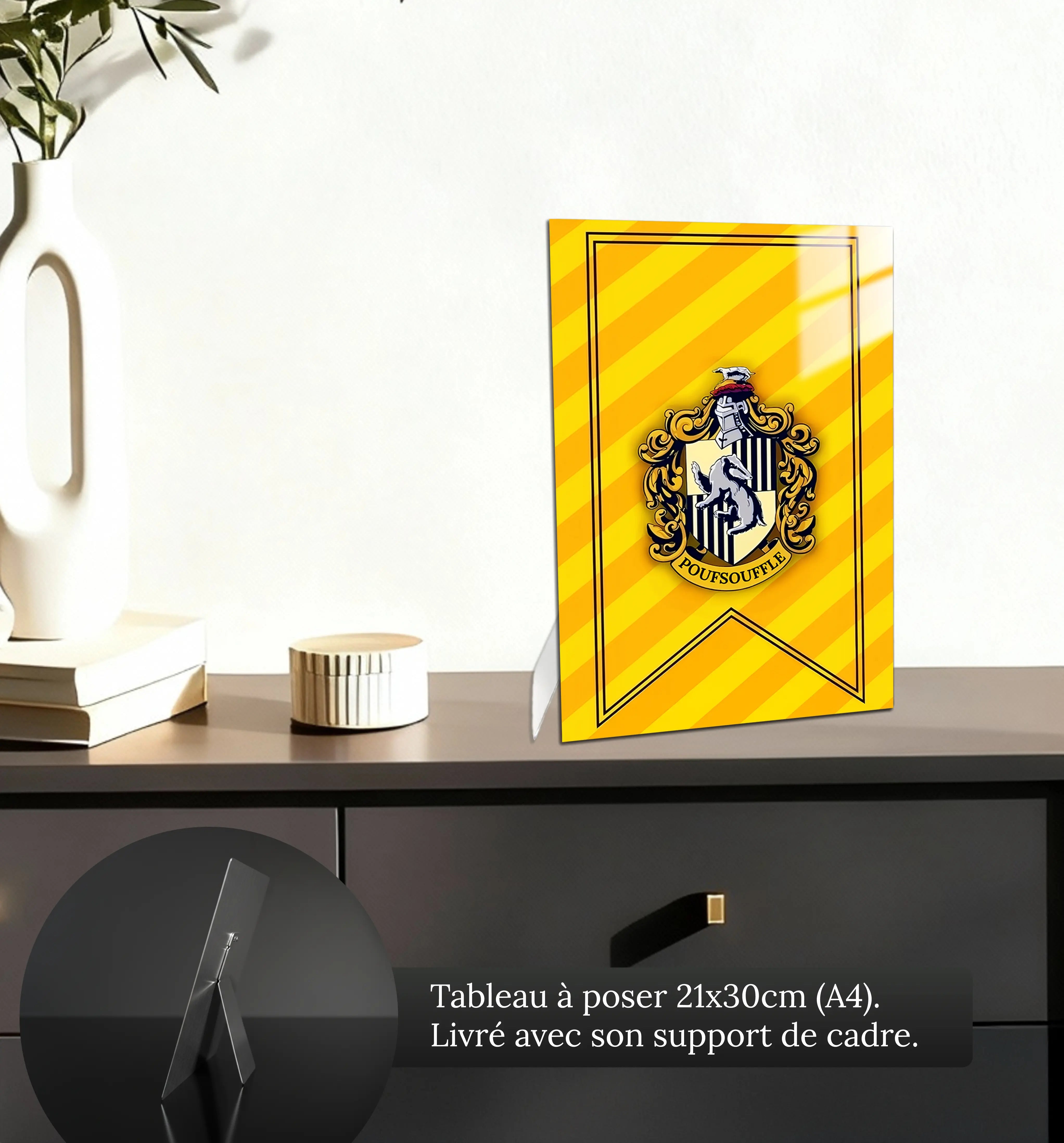 tableau-harry-potter-maison-poufsouffle-petit-format-a-poser-sur-meuble | DreamWay