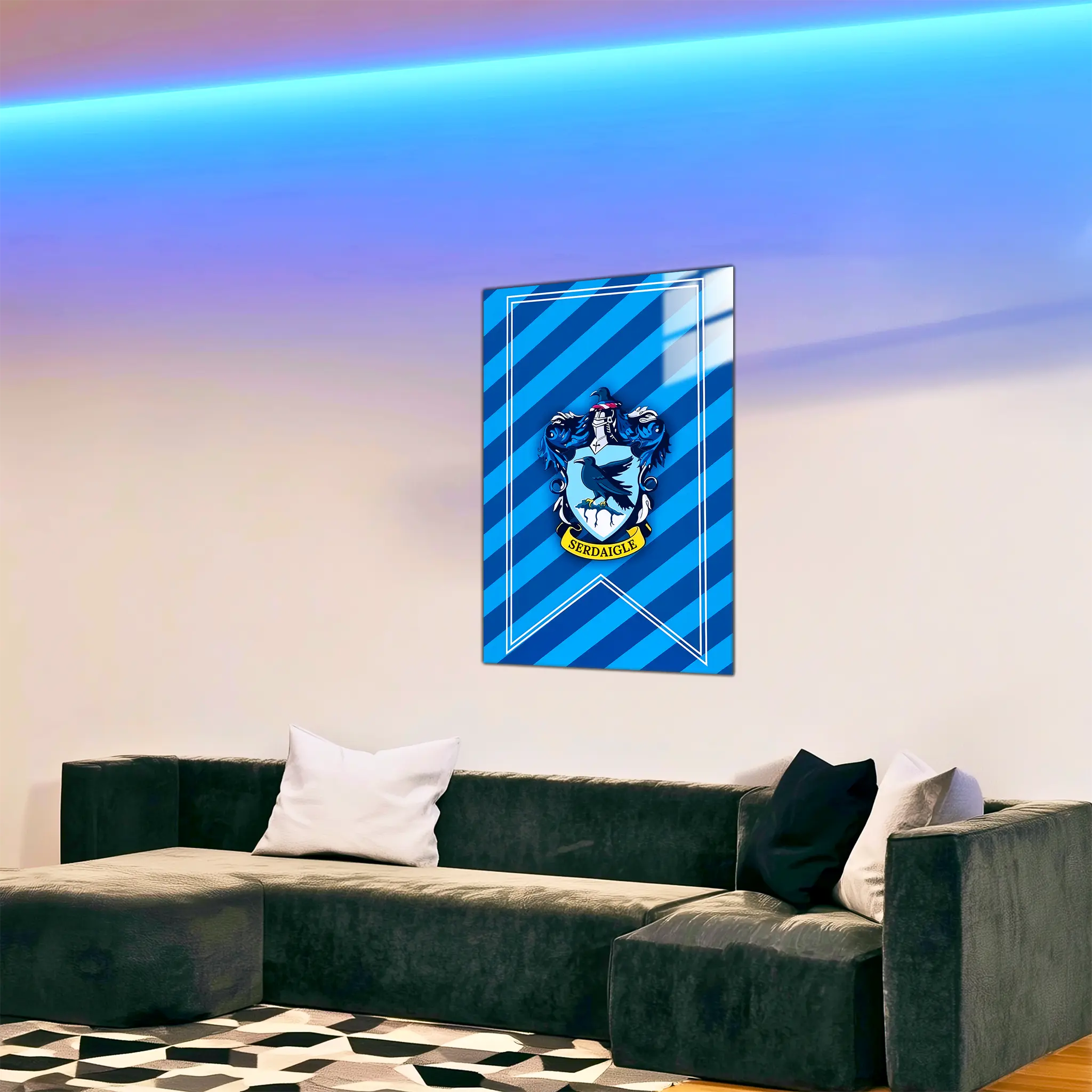 tableau-harry-potter-maison-serdaigle-dans-le-salon | DreamWay