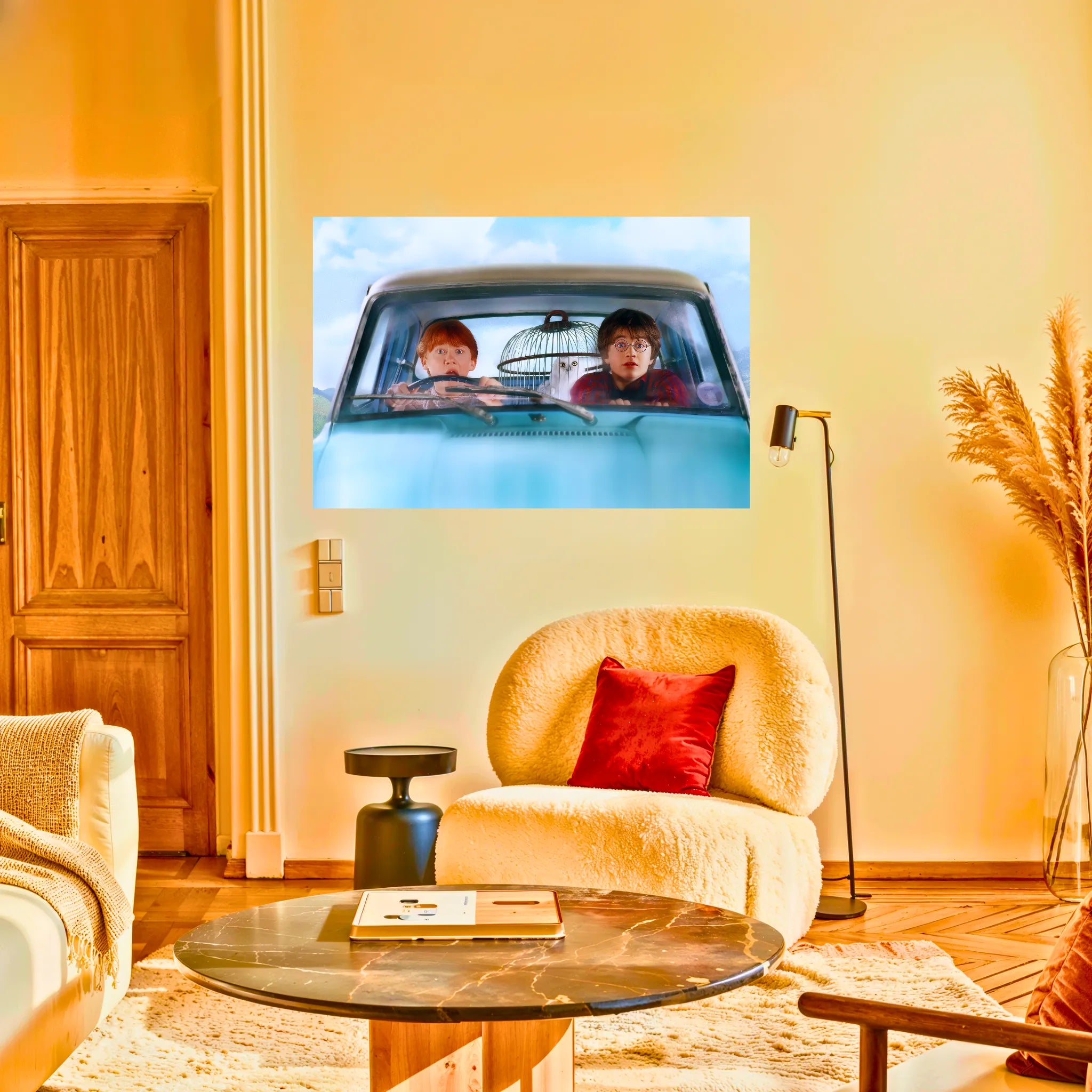 Tableau Harry Et Ron Voiture Volante