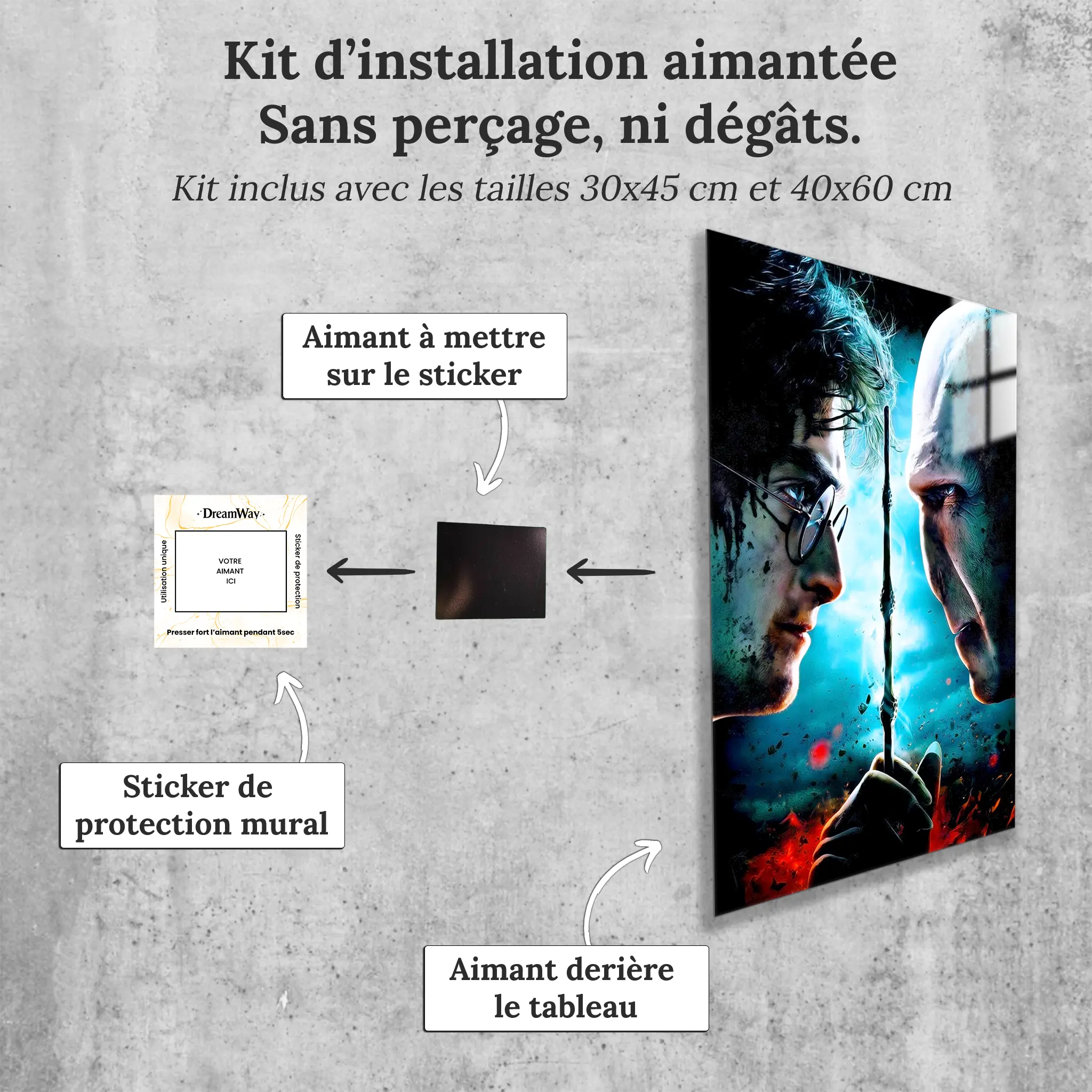 tableau-harry-potter-vs-voldemort-avec-installation-aimantee | DreamWay