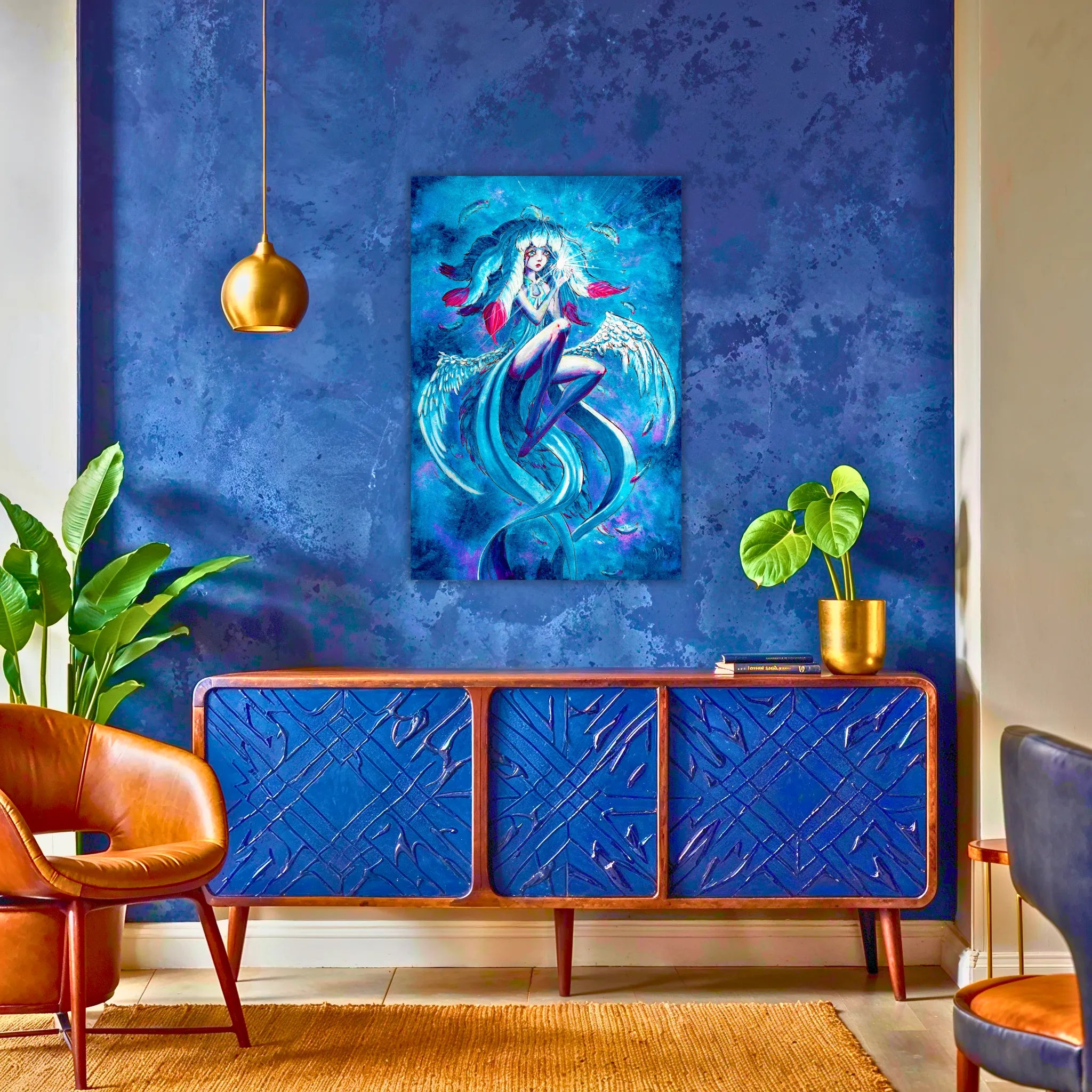tableau-helia-la-tisseuse-de-reve-au-dessus-du-buffet | DreamWay