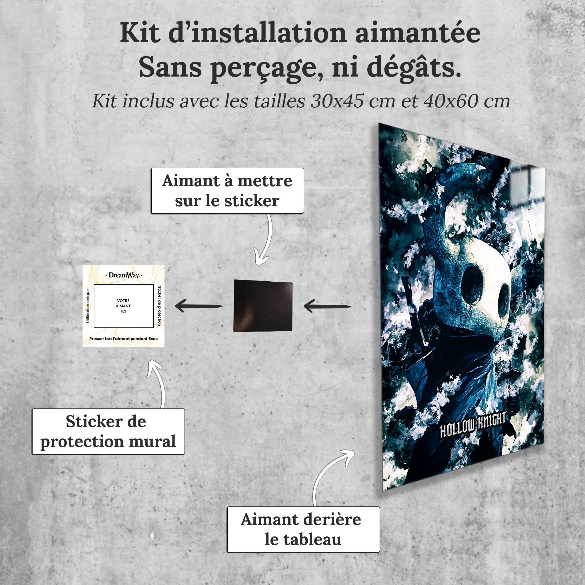 tableau-hollow-knight-avec-installation-aimantee | DreamWay