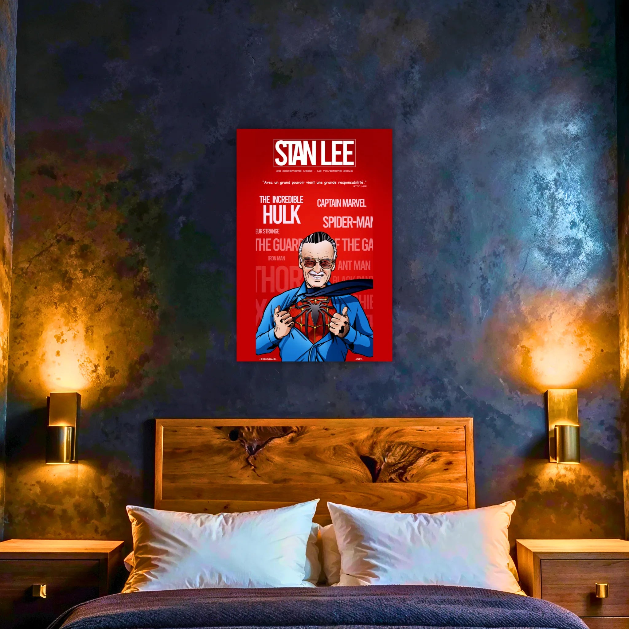 Tableau Hommage Stan Lee