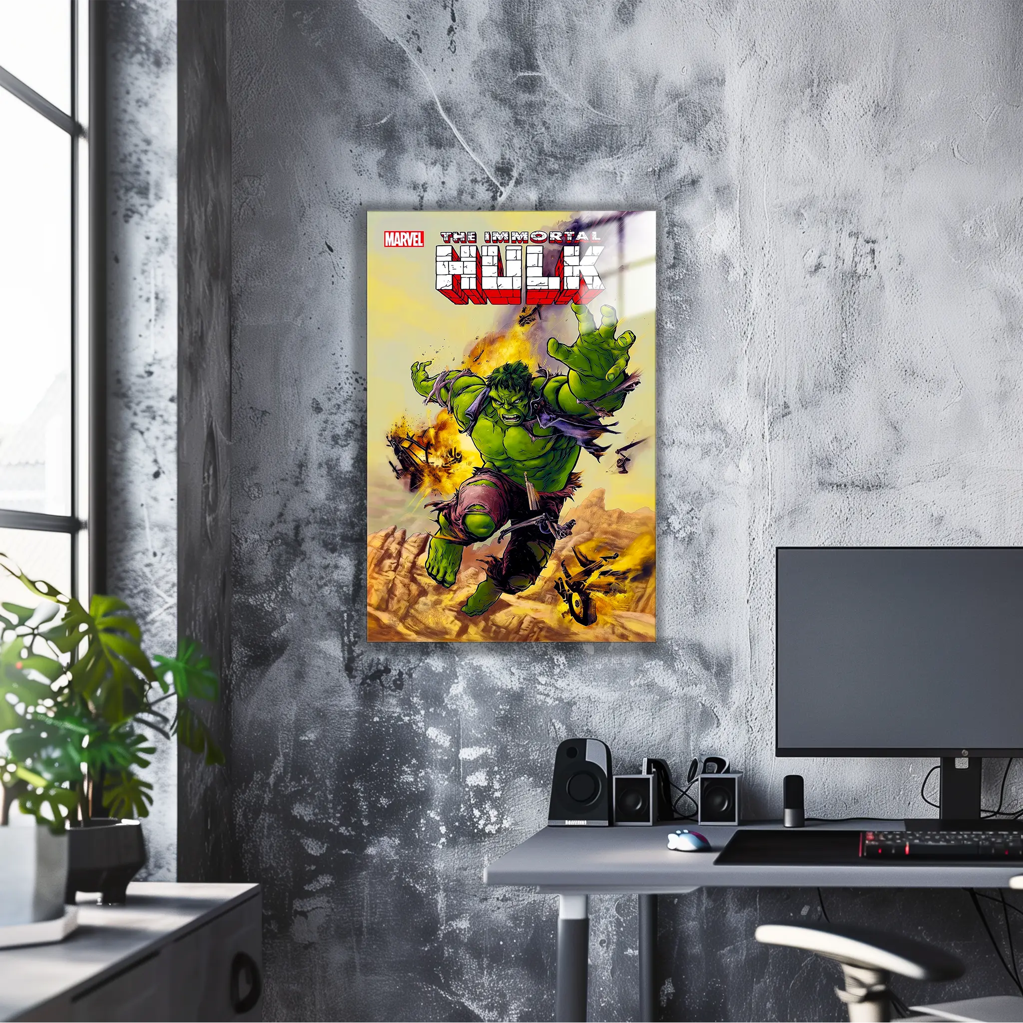 tableau-hulk-affiche-comics-dans-le-bureau | DreamWay