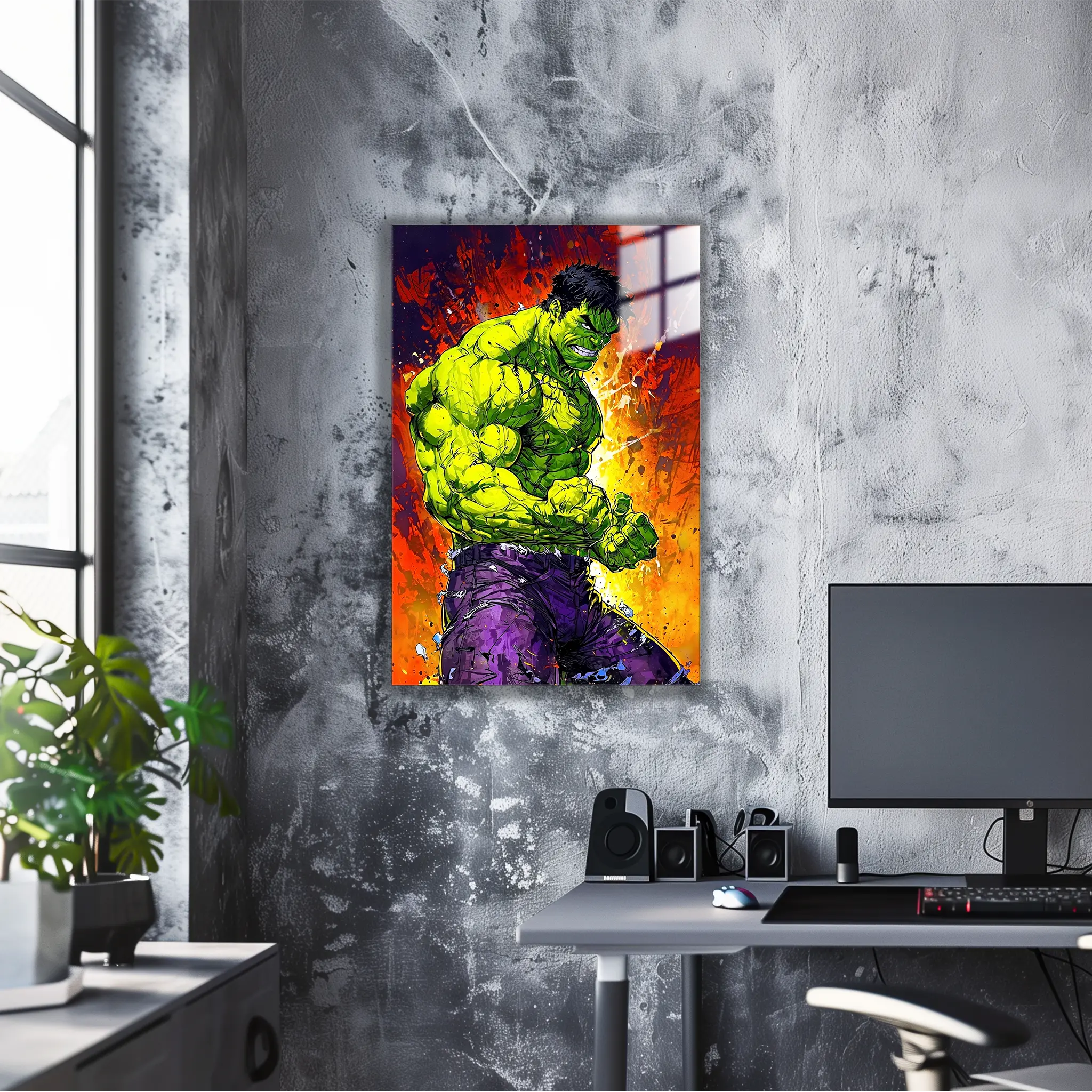 tableau-hulk-dans-le-bureau | DreamWay