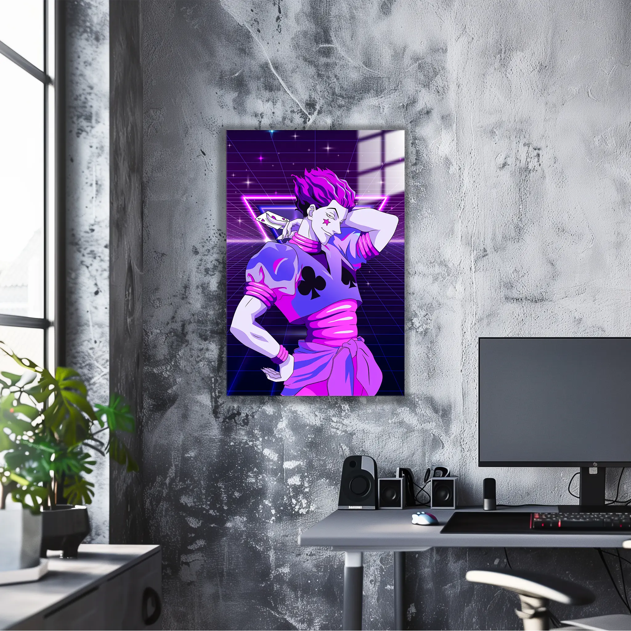 tableau-hunter-x-hunter-hisoka-neon-violet | DreamWay