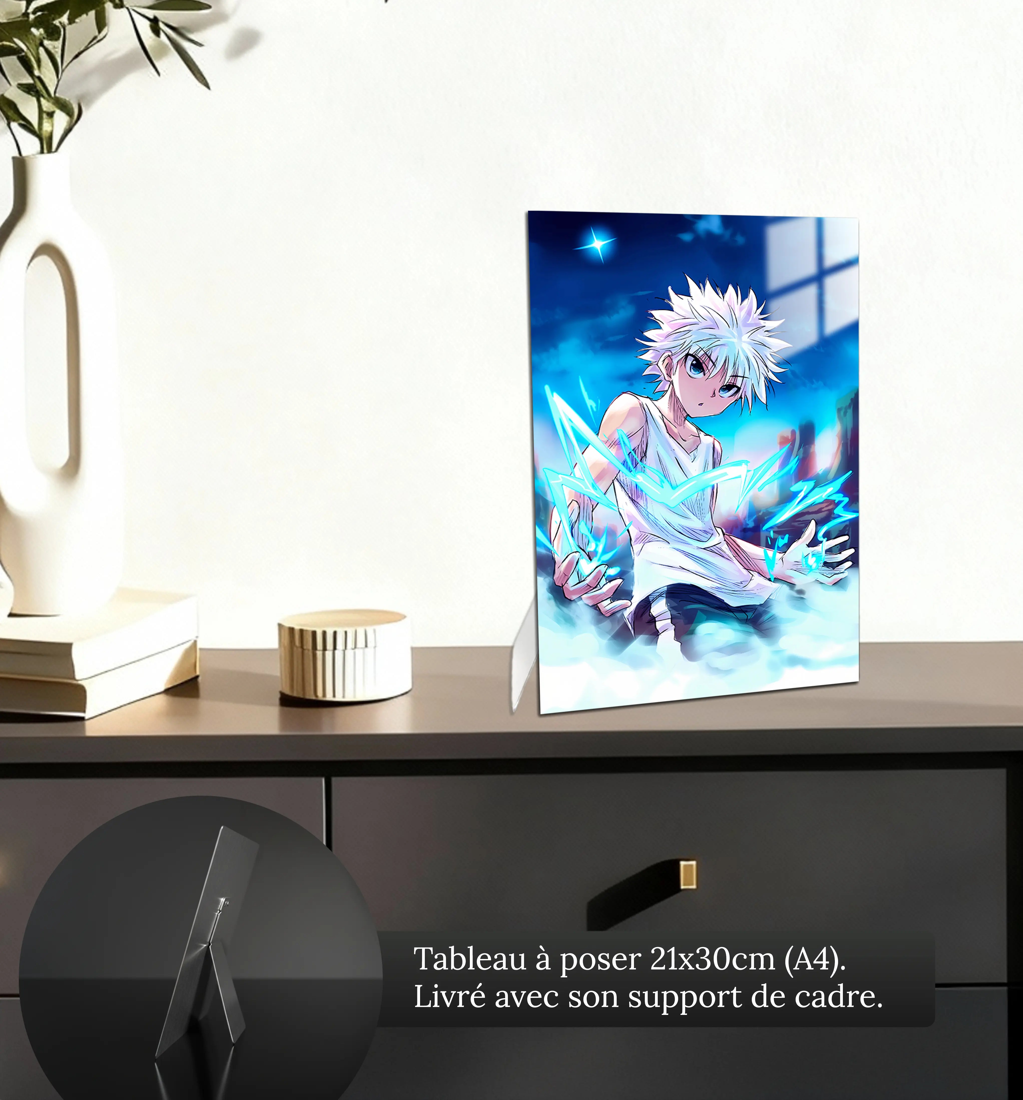 tableau-hunter-x-hunter-kirua-petit-format-a-poser-sur-meuble | DreamWay