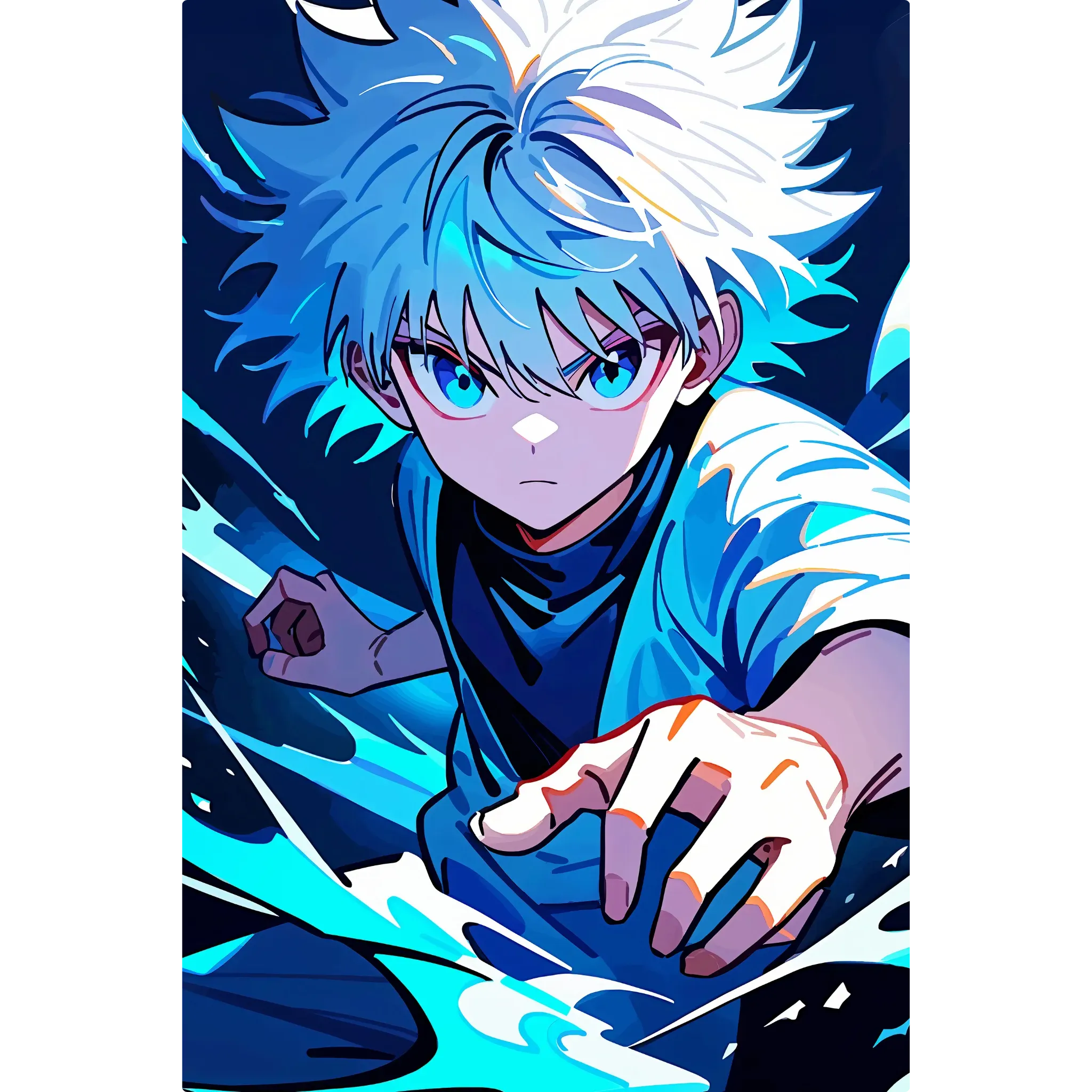 Tableau Hunter X Hunter Kirua Portrait
