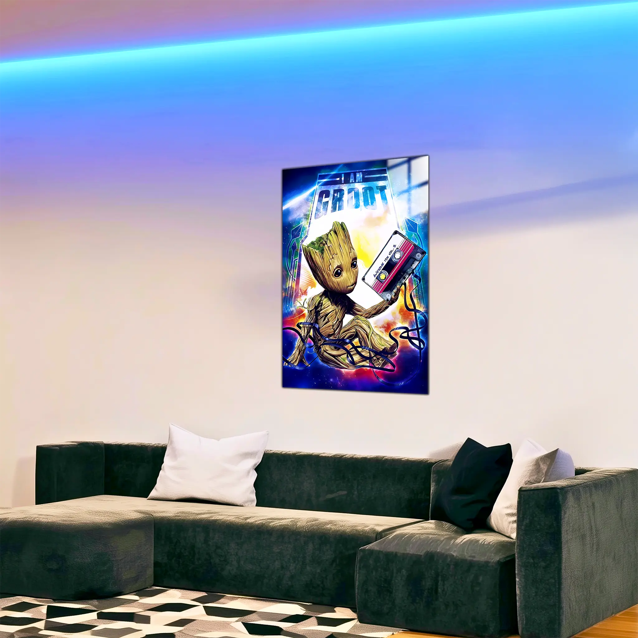 tableau-i-am-groot-dans-le-salon | DreamWay