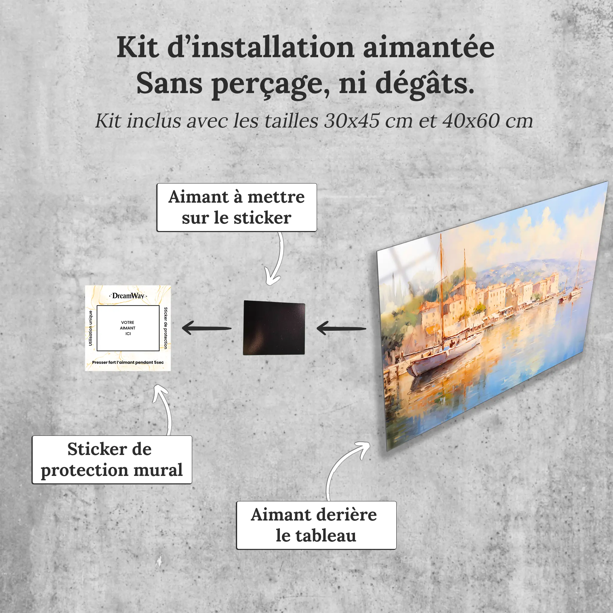 tableau-impressionniste-paysage-4k-avec-installation-aimantee | DreamWay