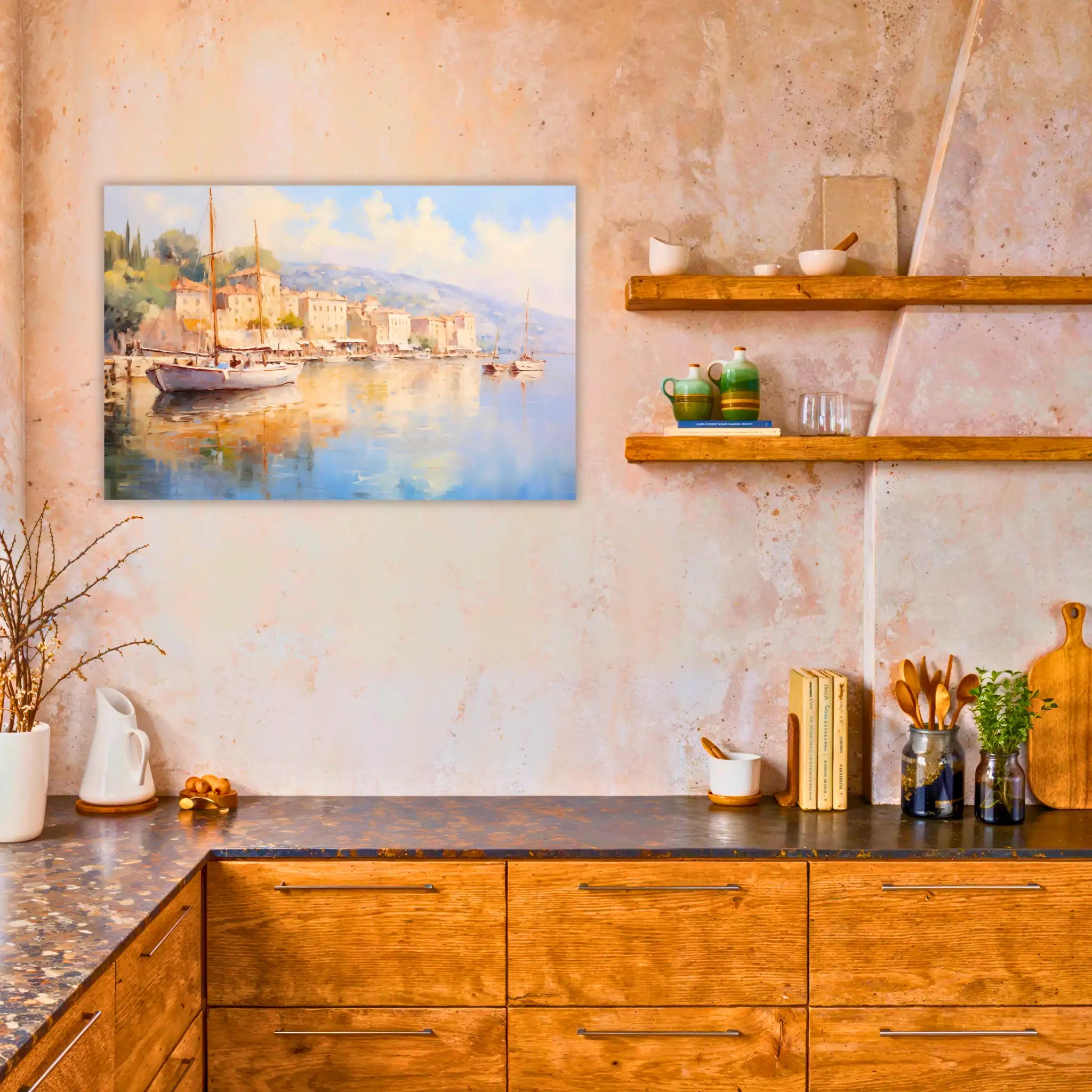 tableau-impressionniste-paysage-dans-la-cuisine | DreamWay