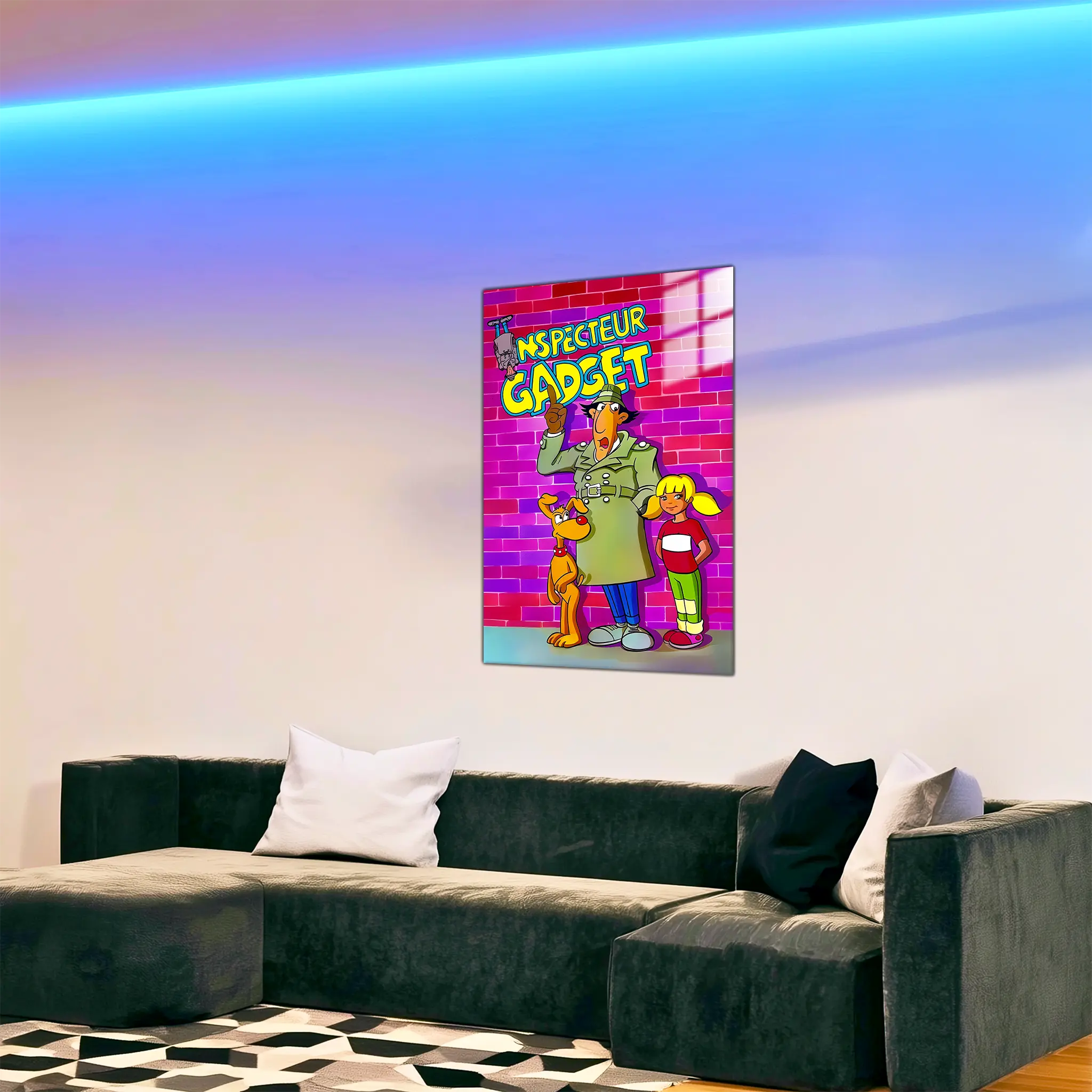 tableau-inspecteur-gadget-affiche-colore-dans-le-salon | DreamWay