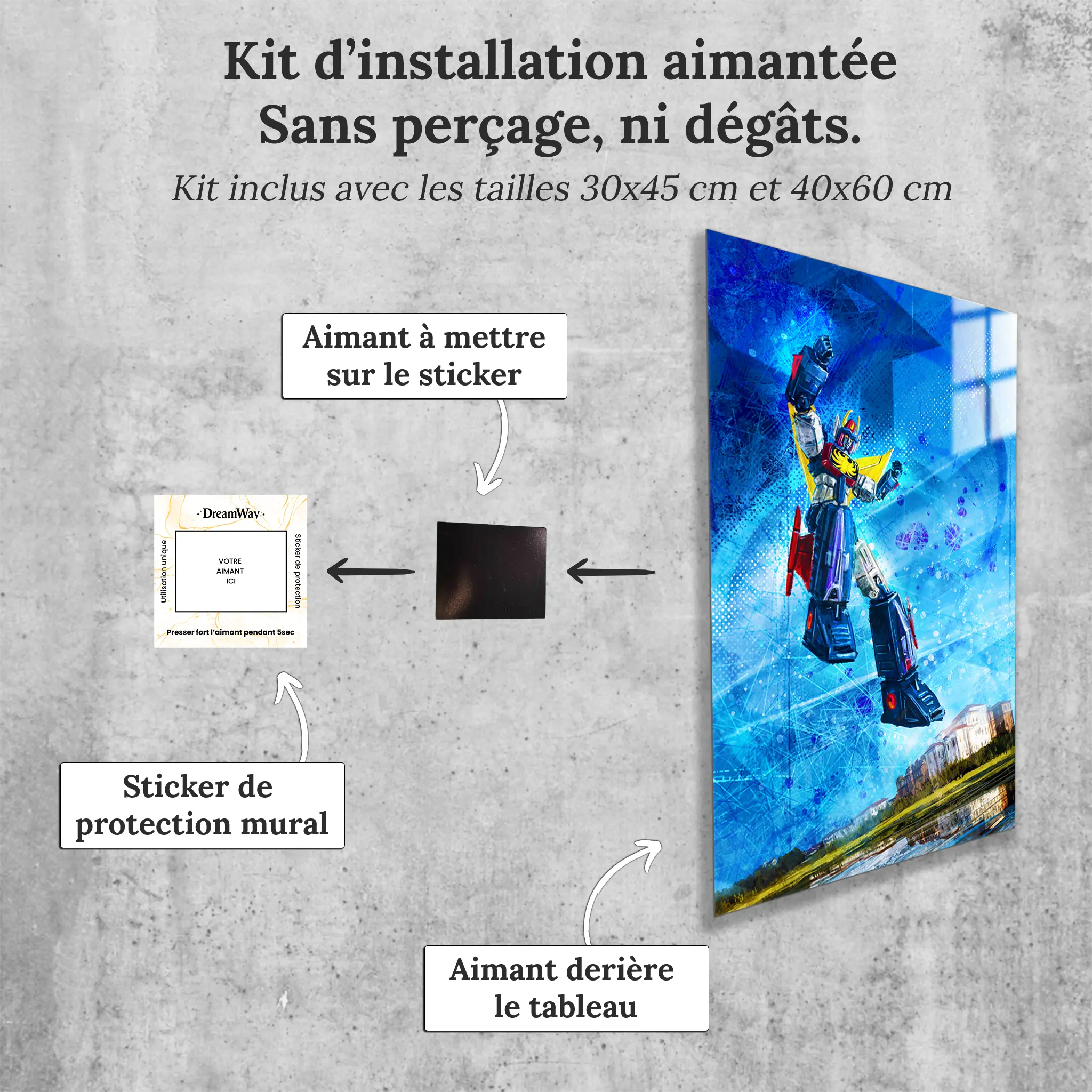 tableau-invincible-robo-trider-g7-avec-installation-aimantee | DreamWay