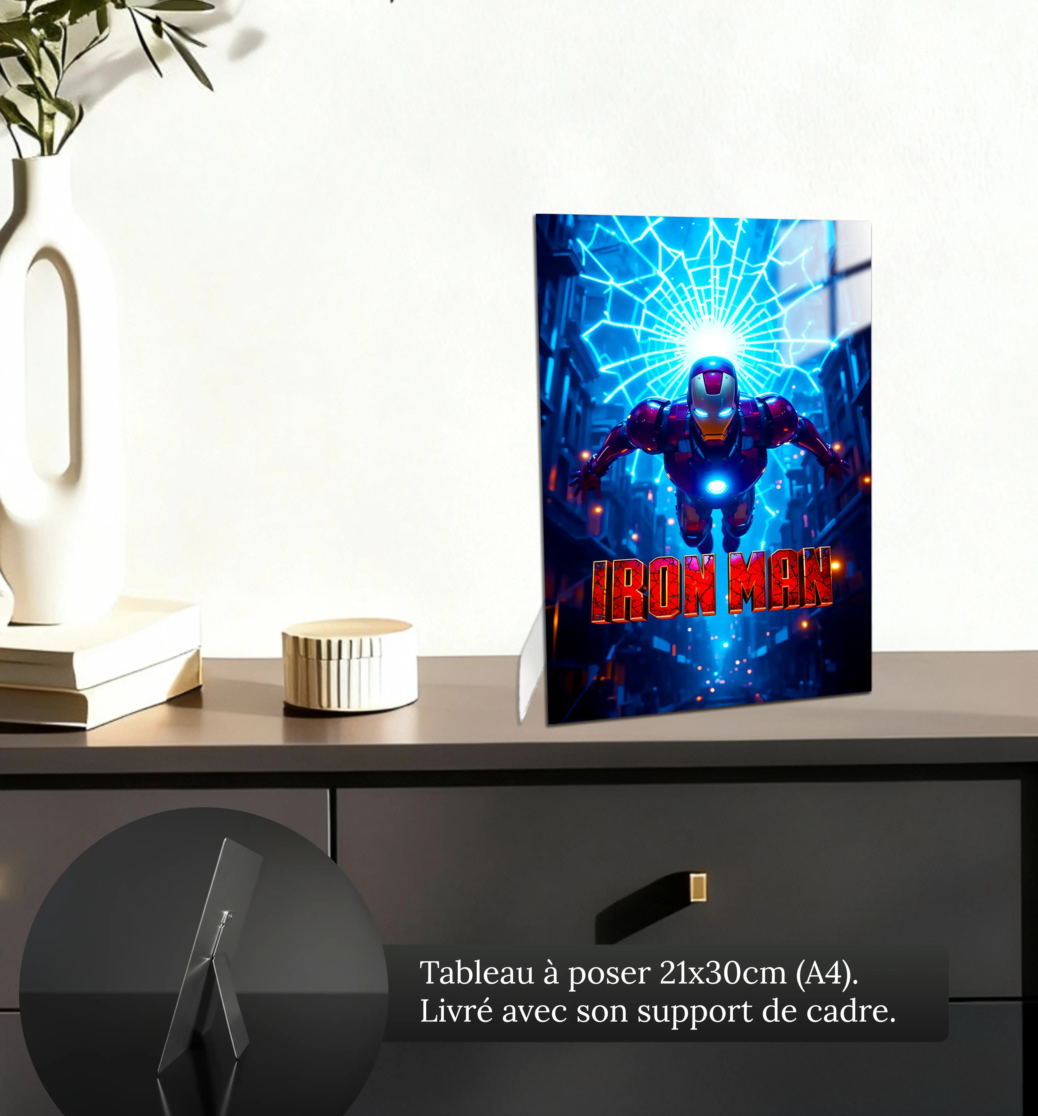 tableau-iron-man-affiche-petit-format-a-poser-sur-meuble | DreamWay