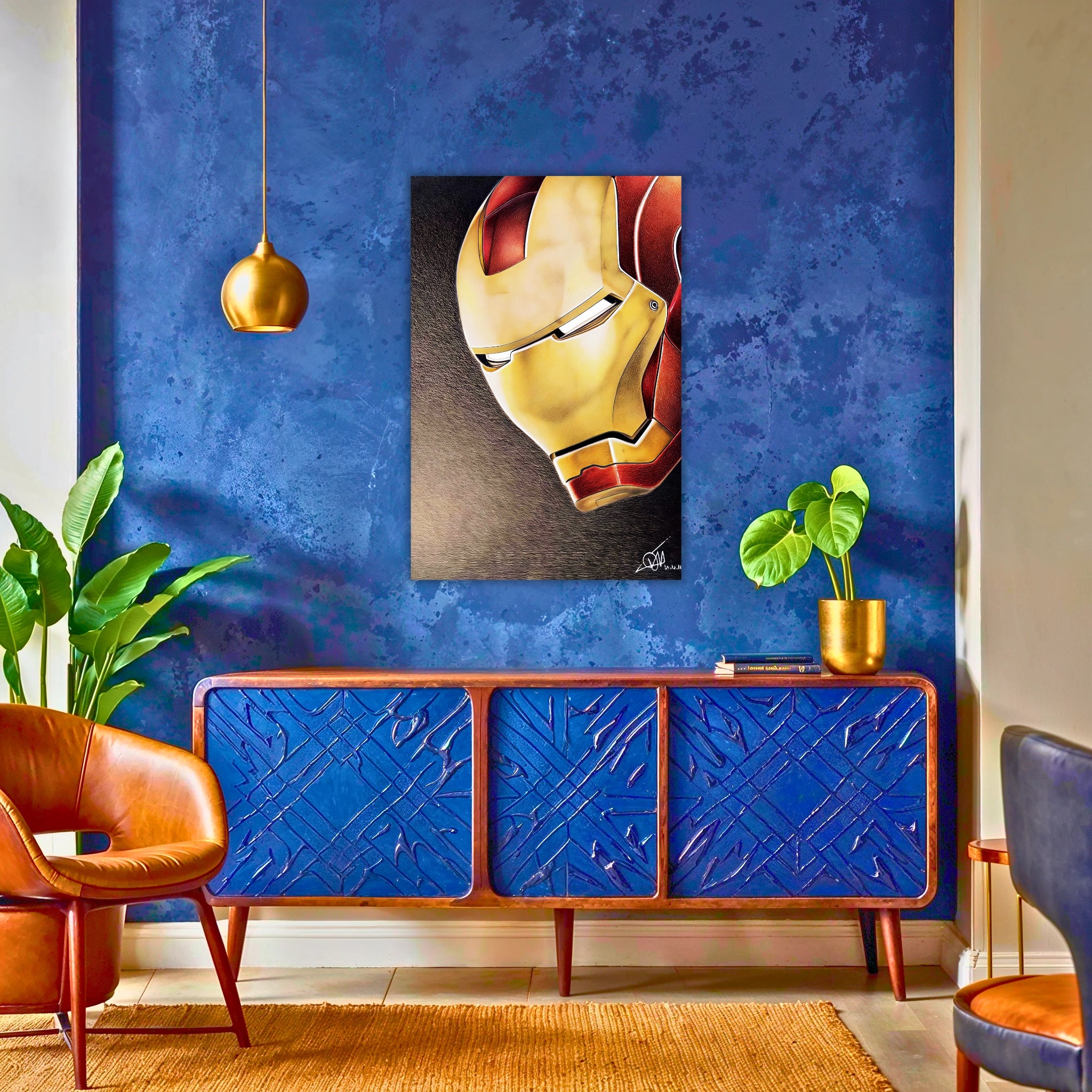 Tableau Iron Man Visage