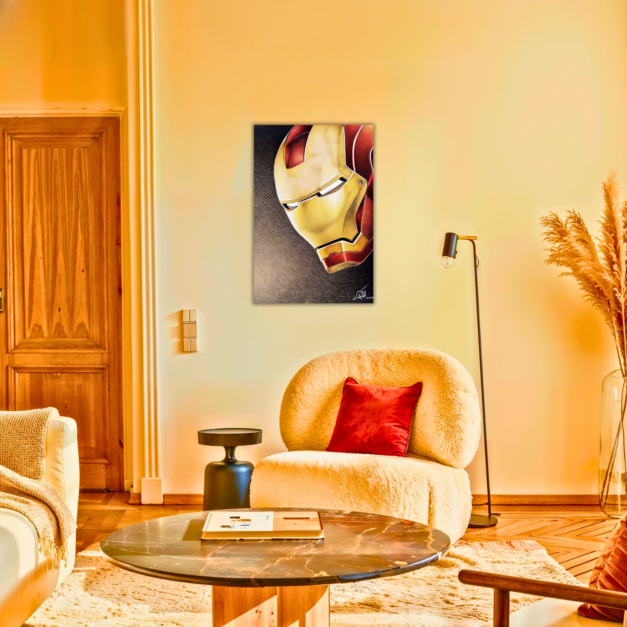 Tableau Iron Man Visage