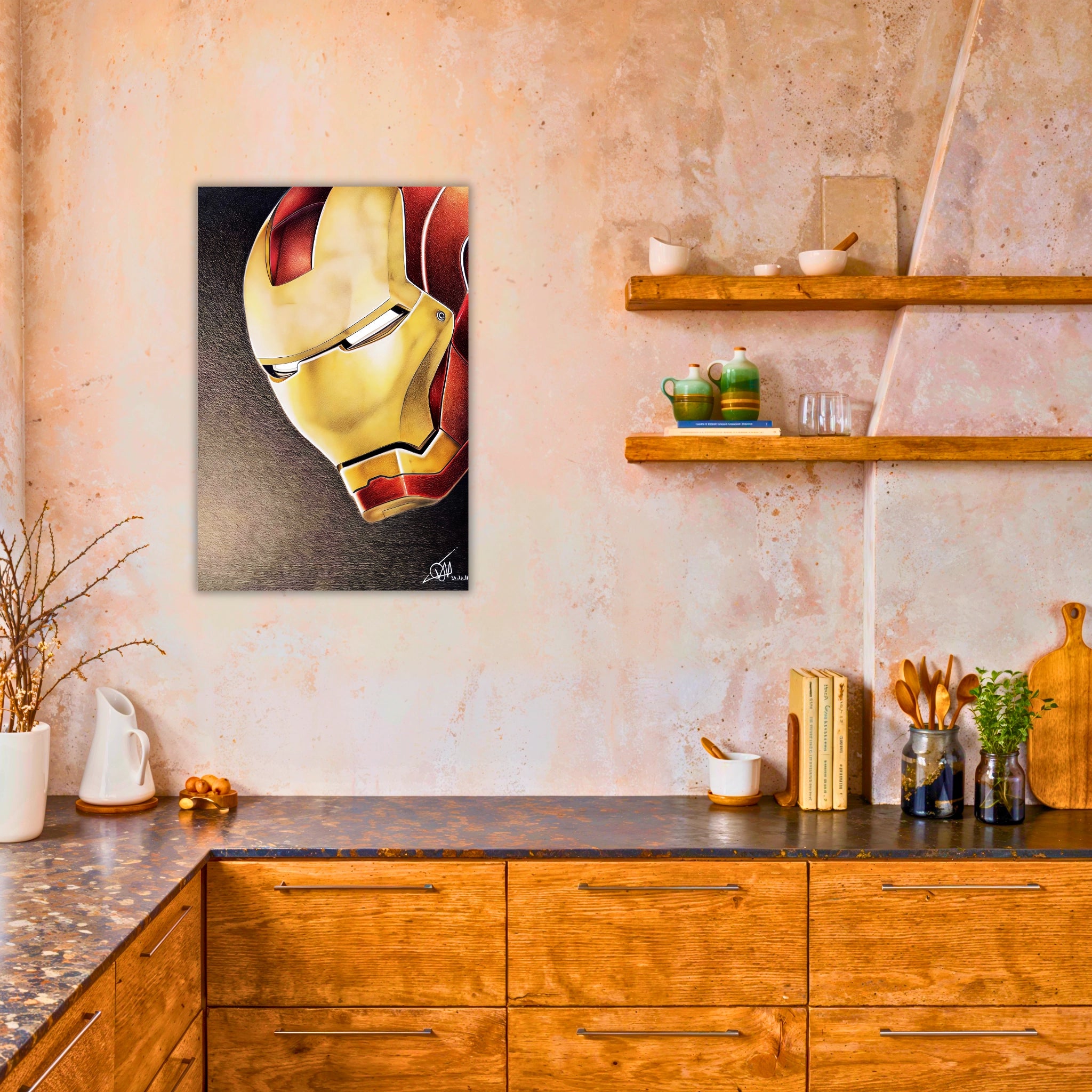 Tableau Iron Man Visage