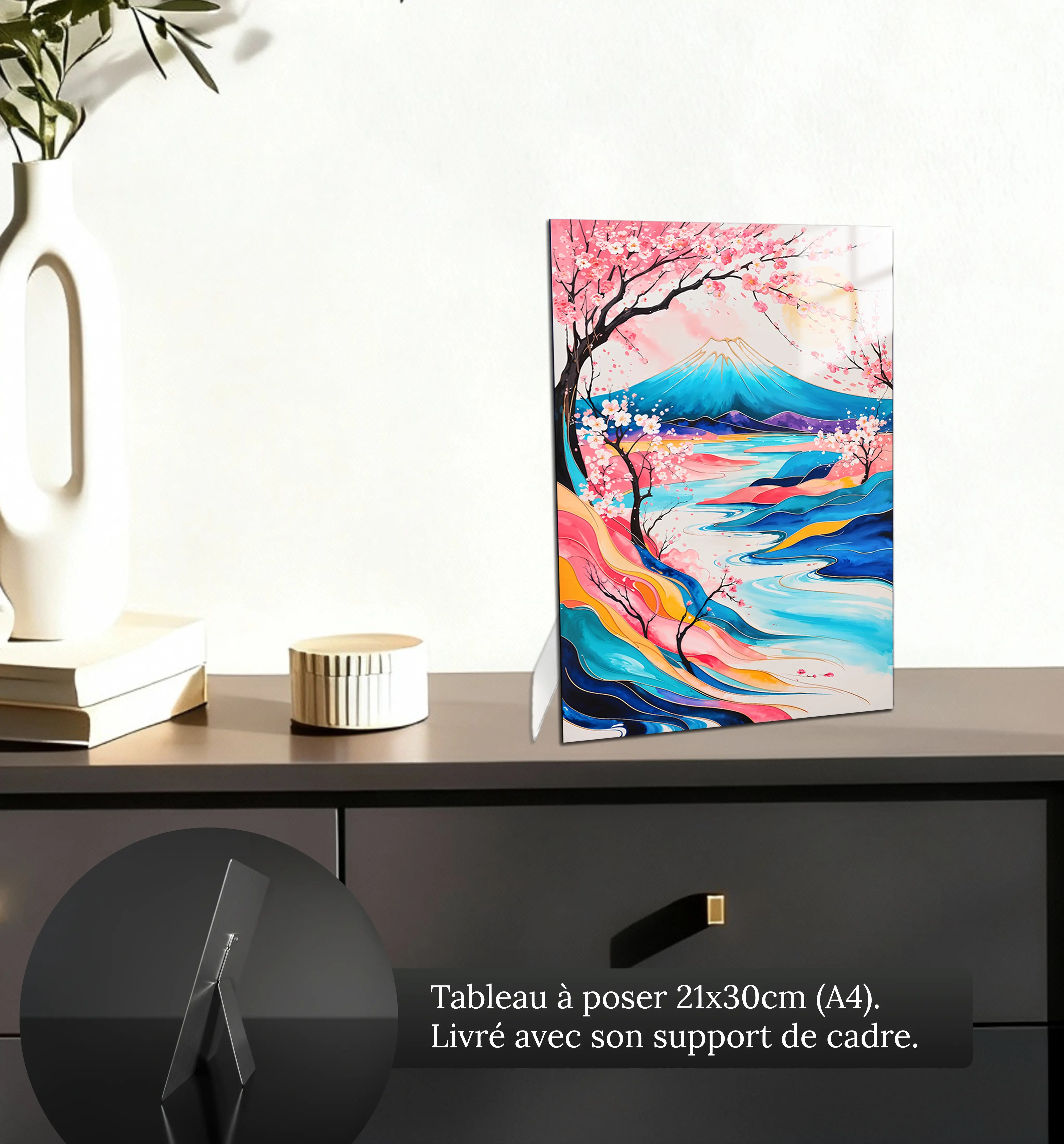 tableau-japonais-abstrait-petit-format-a-poser-sur-meuble | DreamWay