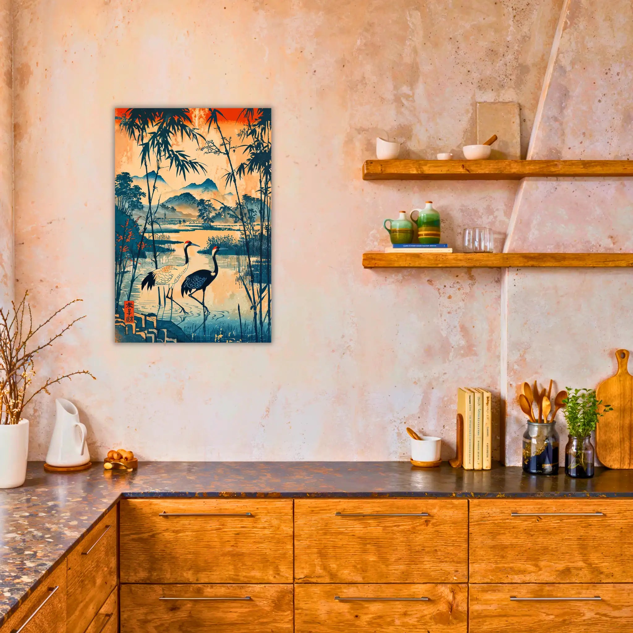 tableau-japonais-ancien-dans-la-cuisine | DreamWay