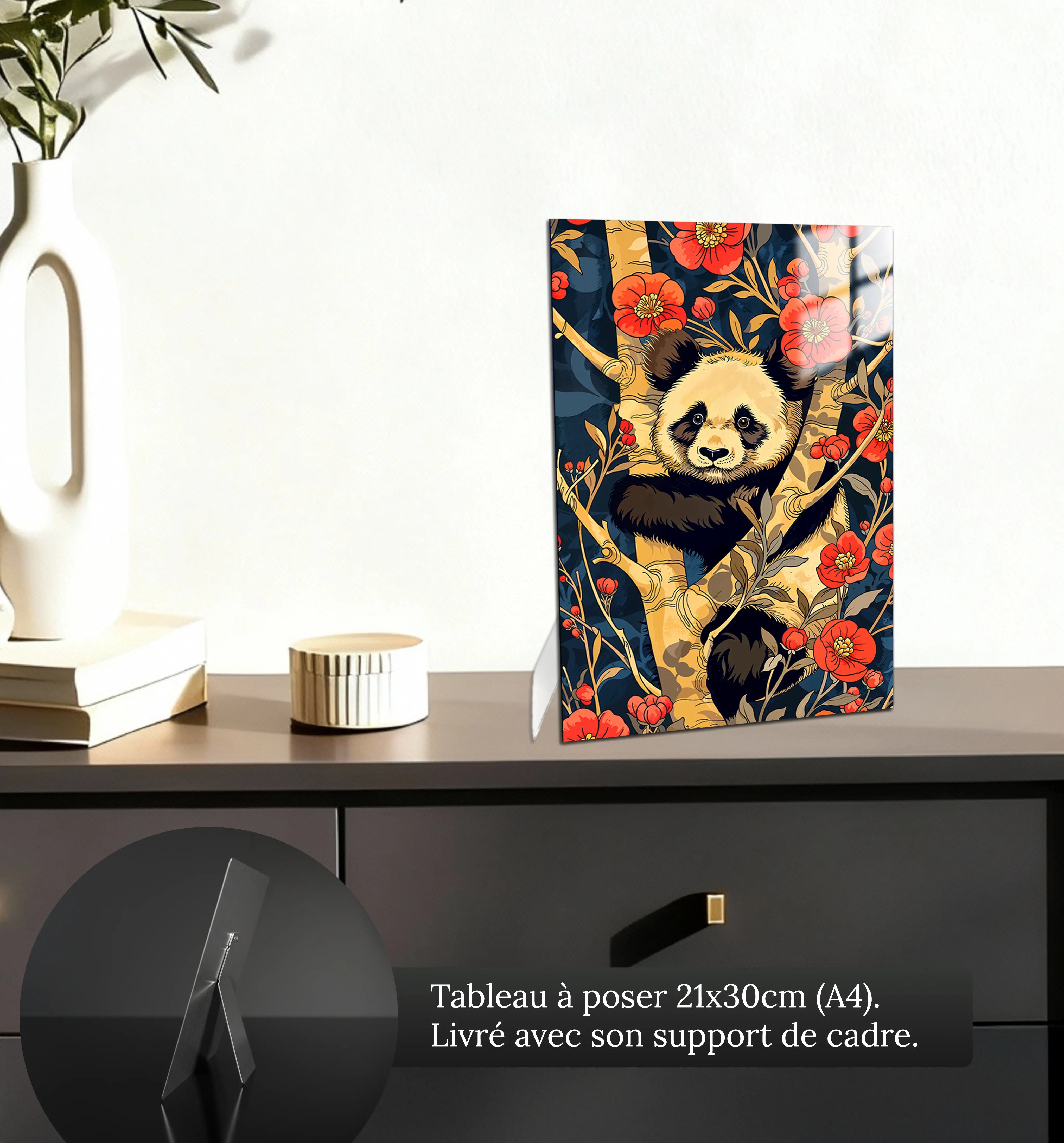 tableau-japonais-avec-un-panda-petit-format-a-poser-sur-meuble | DreamWay