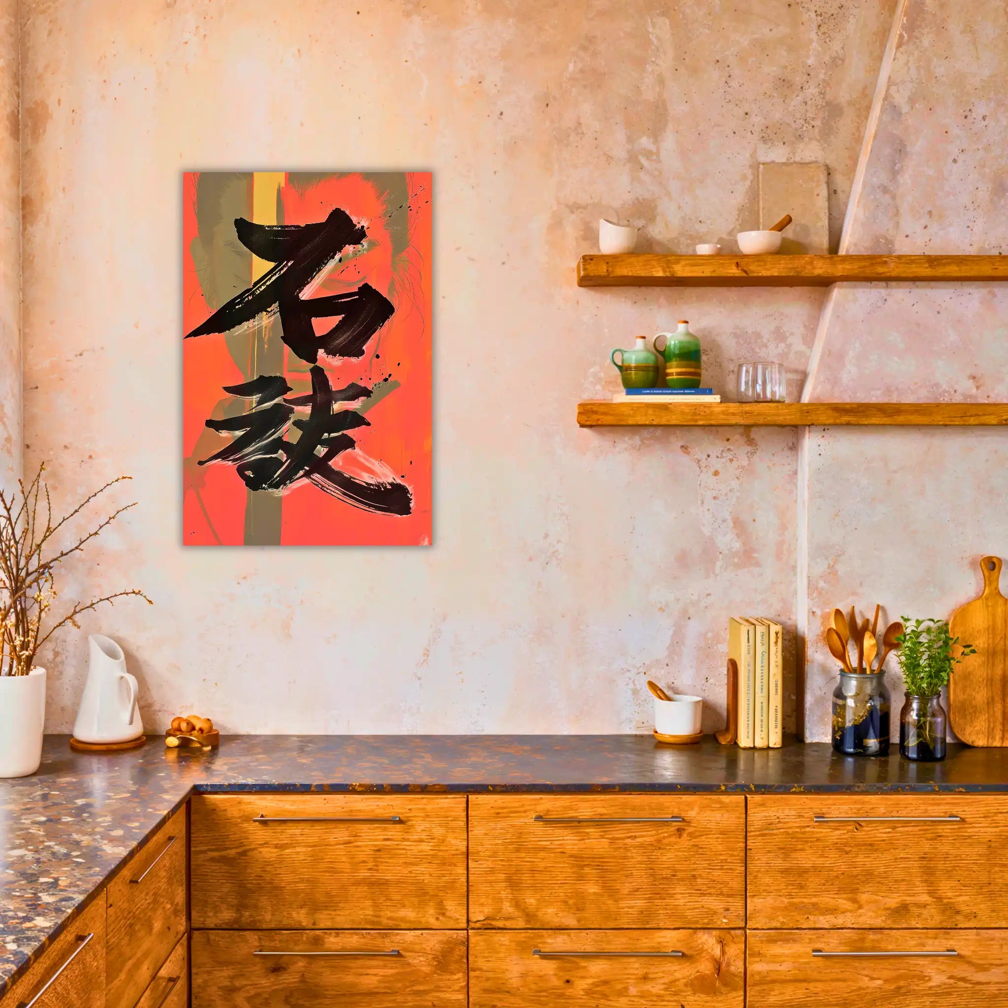 tableau-japonais-calligraphie-dans-la-cuisine | DreamWay